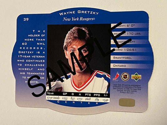 Wayne Gretzky Upper Deck SPX Sample limited issue hockey card