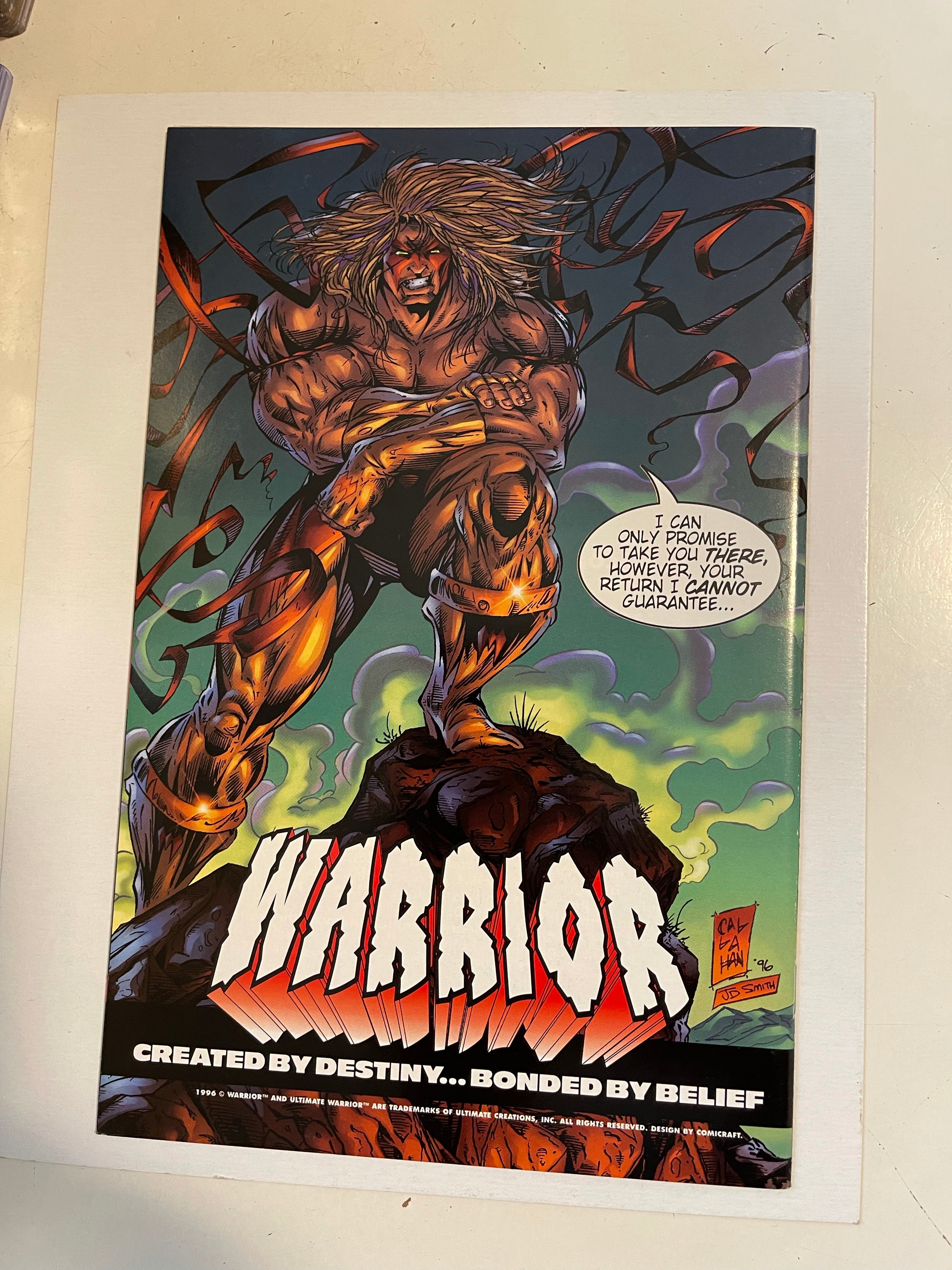 Ultimate Warrior wrestler rare limited issued comic book 1996