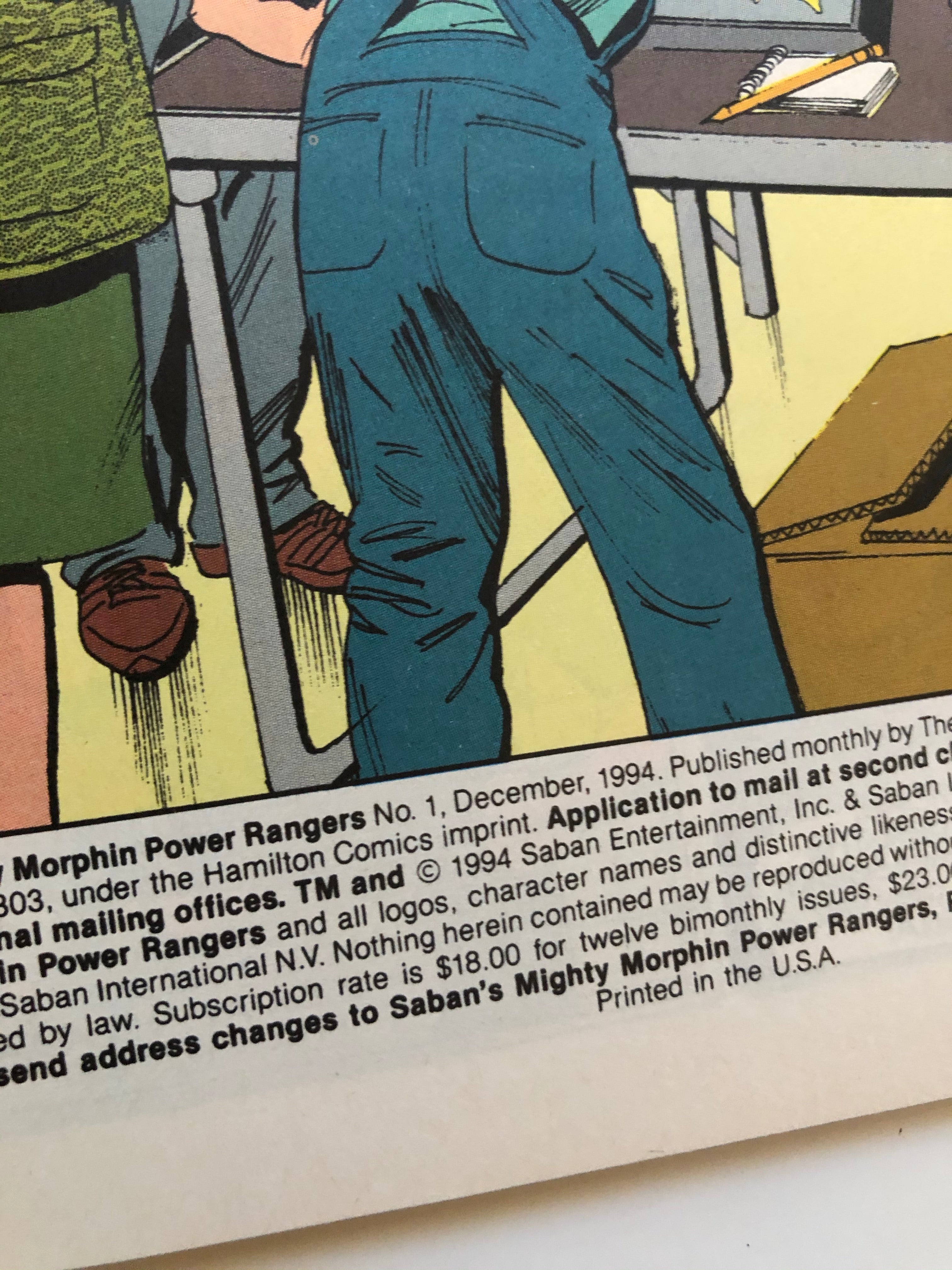 Mighty Morphin Power Rangers #1 comic book 1994