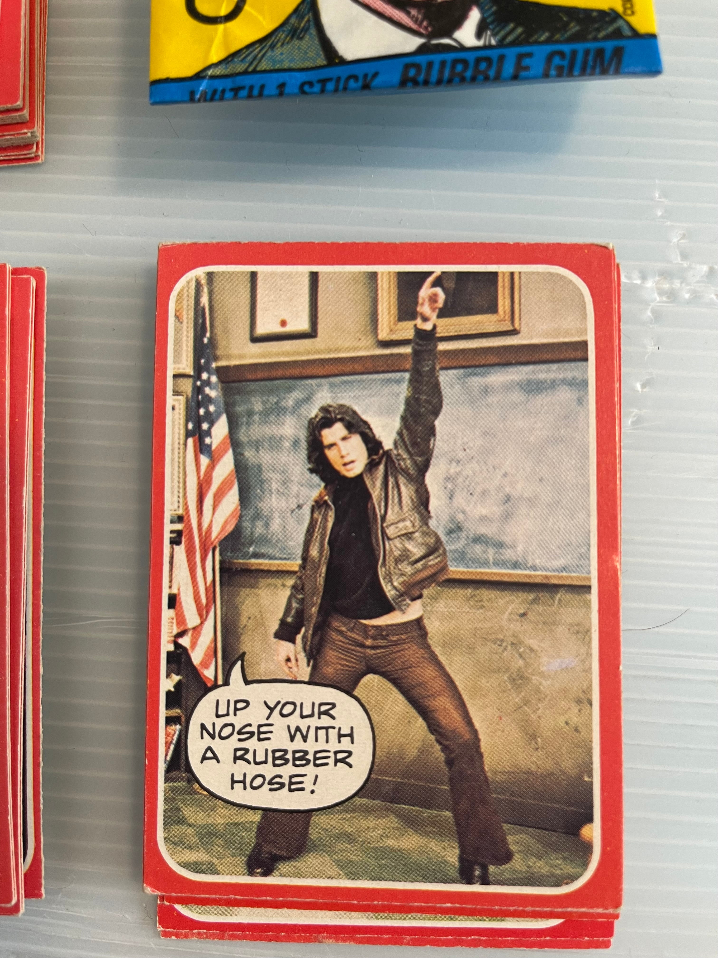 Welcome Back Kotter TV show opc Canadian cards set with wrapper 1976