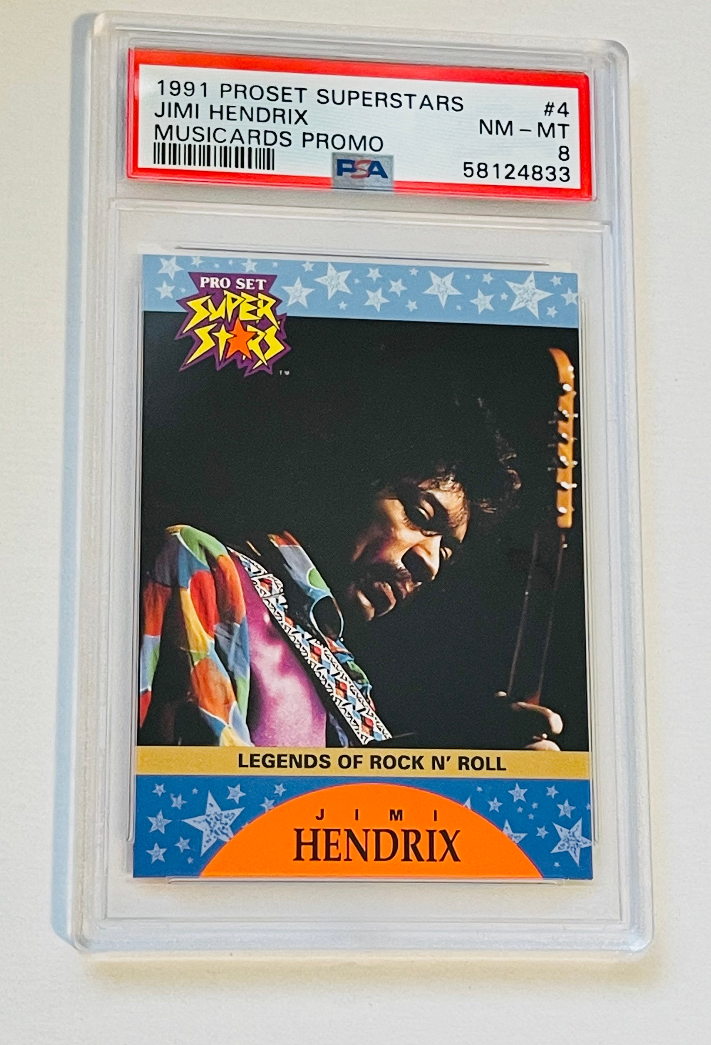 Jimi Hendrix Proset music promo PSA 8 high grade card