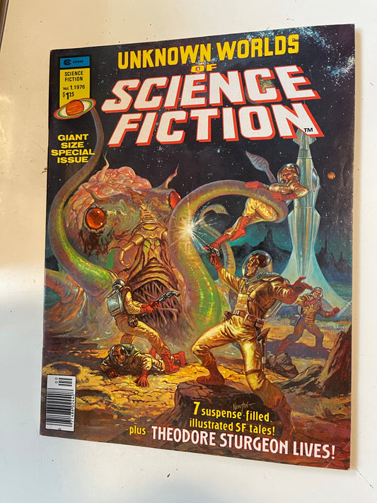 Unknown Worlds of Science Fiction #1 Vf comic magazine 1976