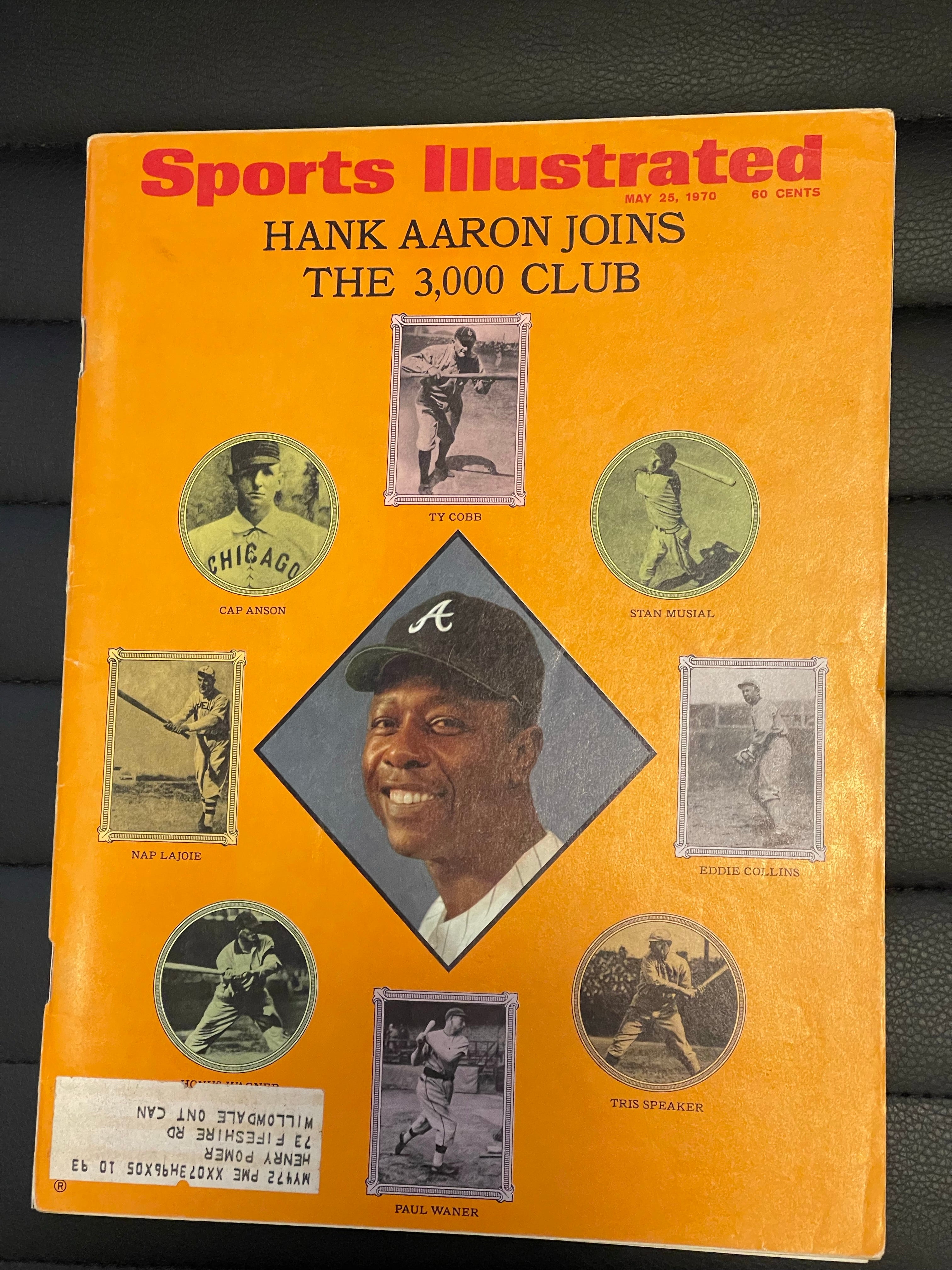 Hank Aaron 3000 hits club Sports Illustrated 1970