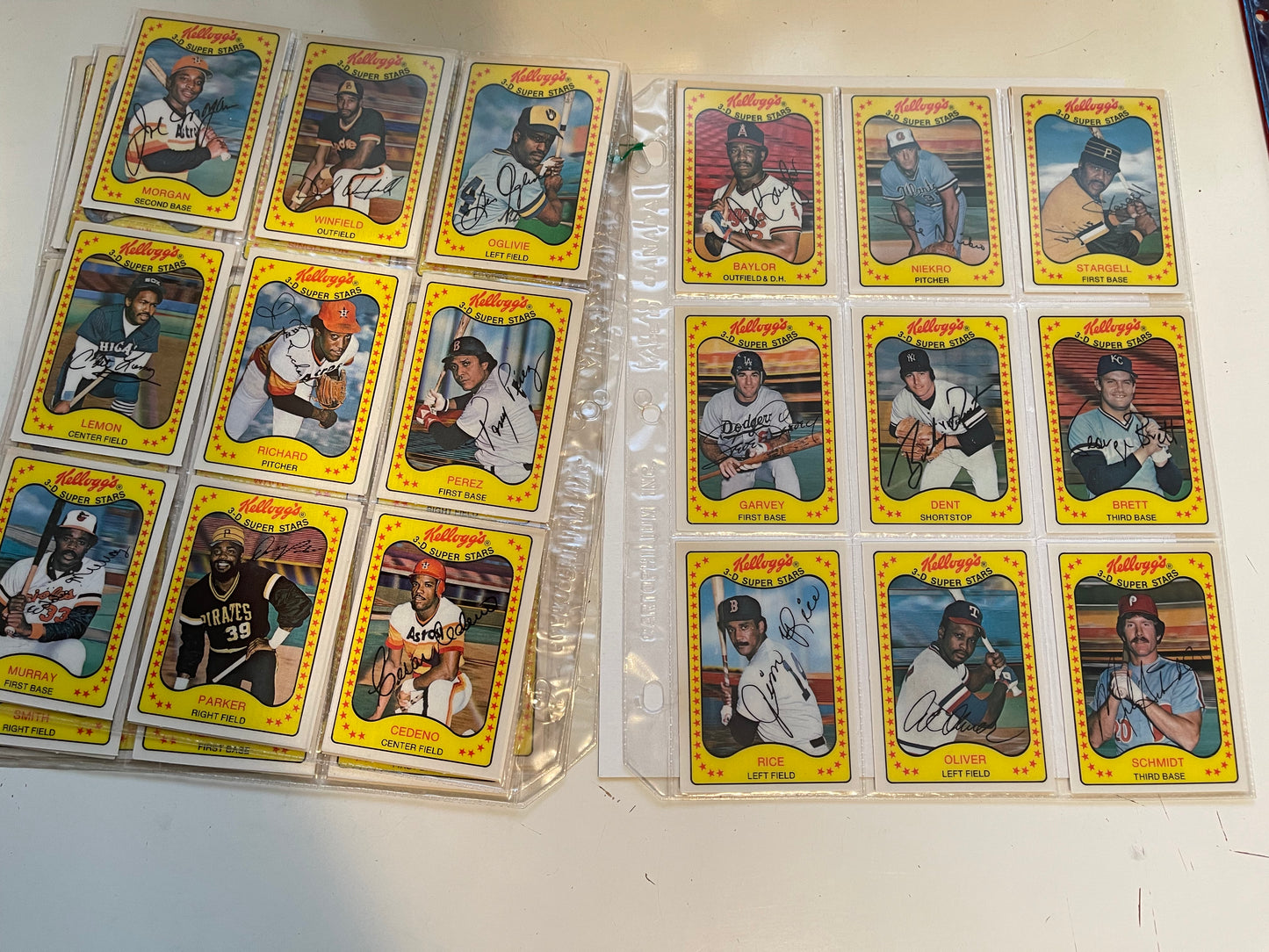 1981 Kellogg’s baseball 3D cards set