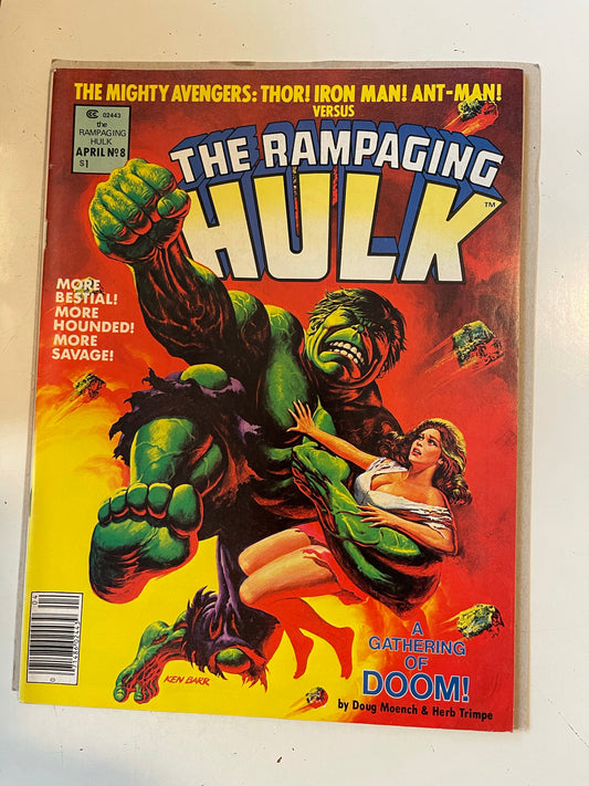 The Rampaging Hulk #8 comic magazine 1977