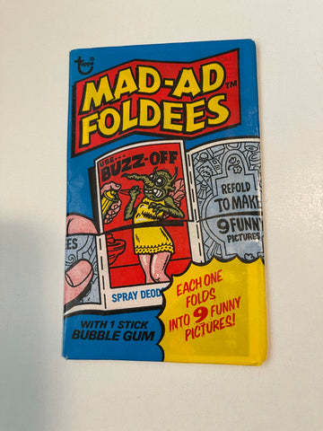 Mad-ad Foldees rare vintage cards pack 1976