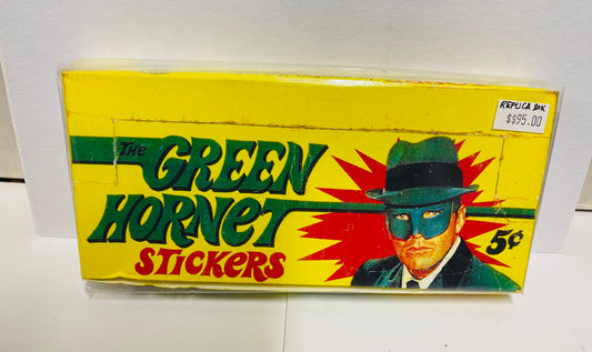 Green Hornet TV show rare replica stickers empty display box