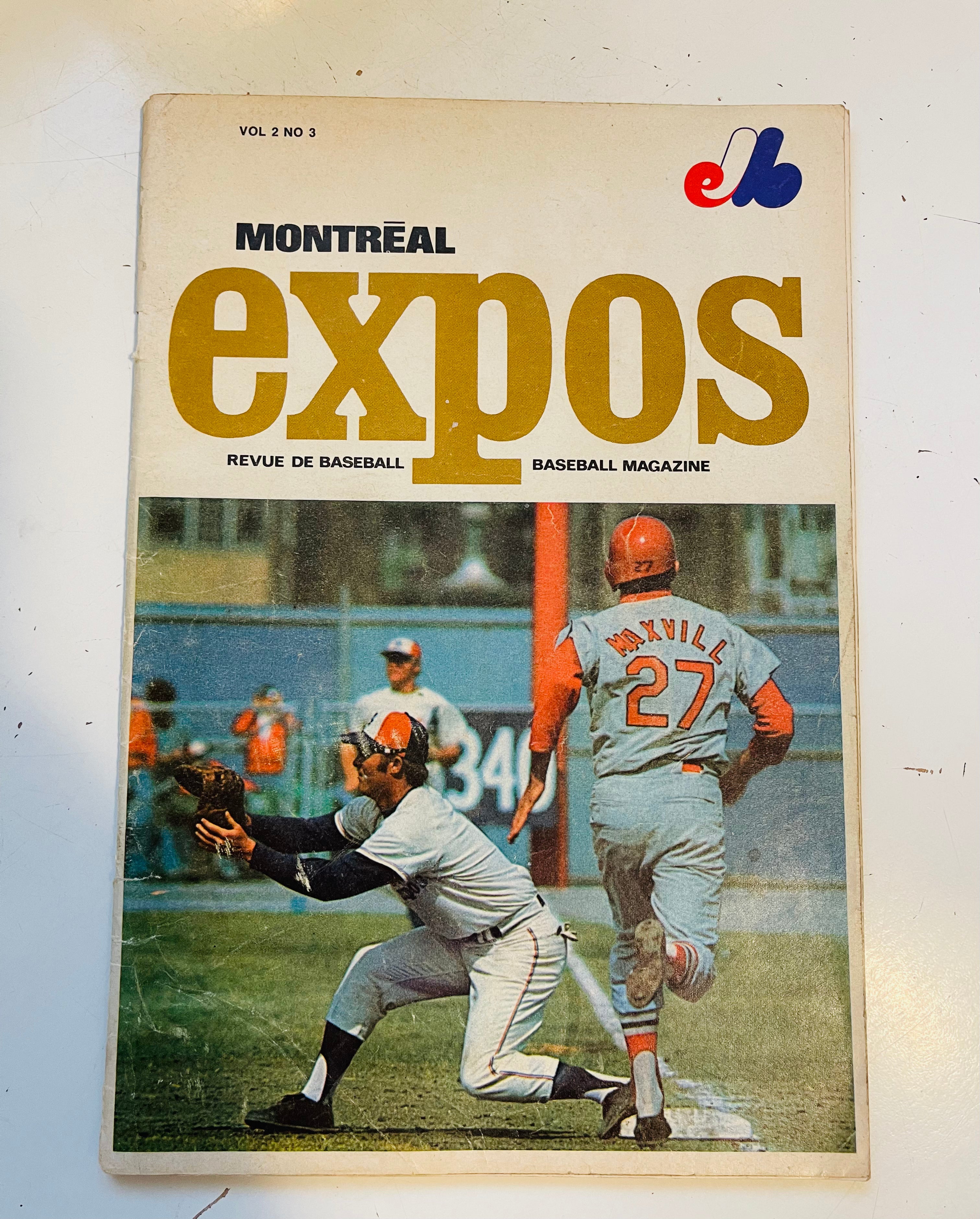 Montreal Expos baseball game program 1970