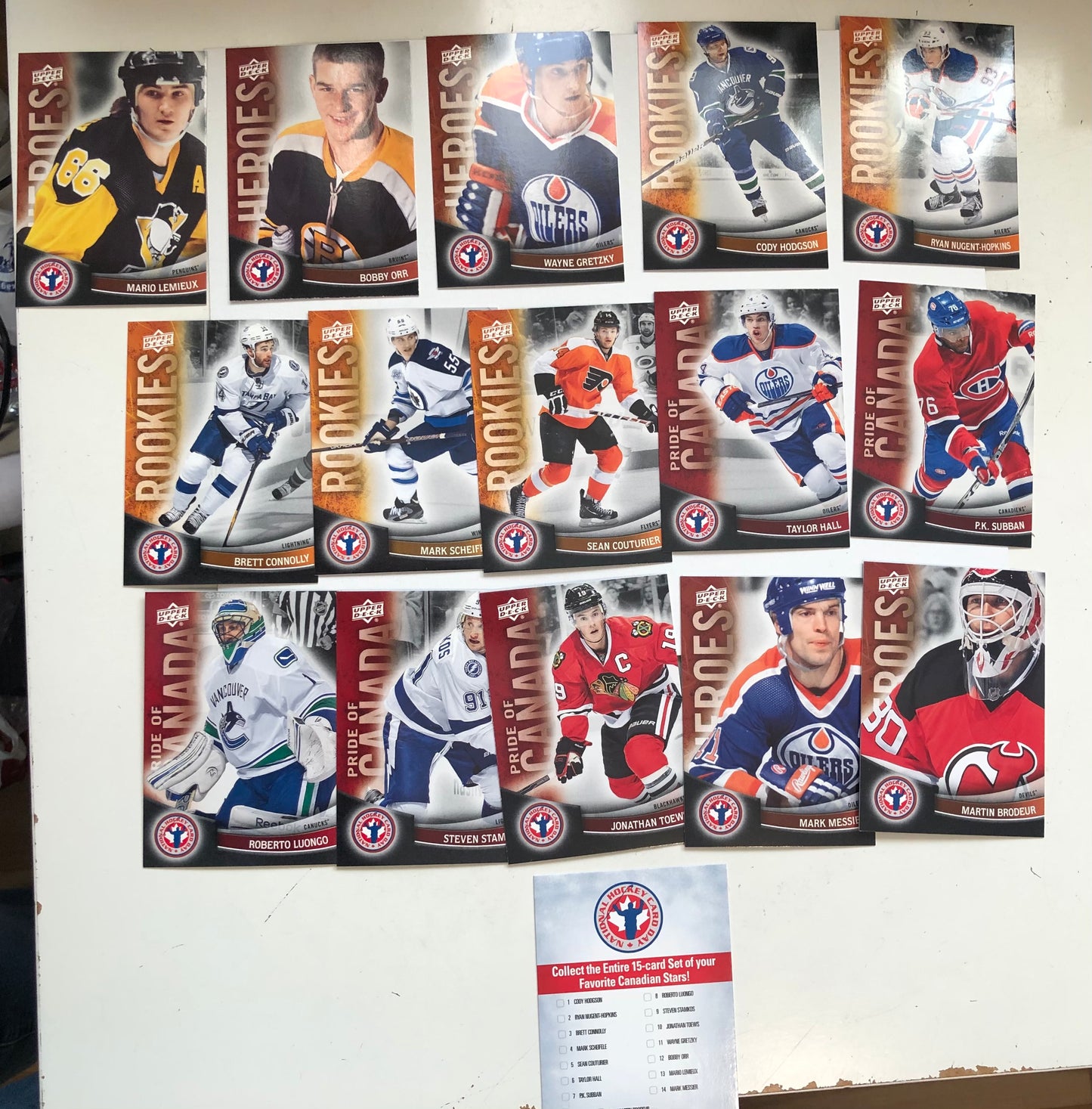 NHL hockey National trading card day complete hockey cards set 2012