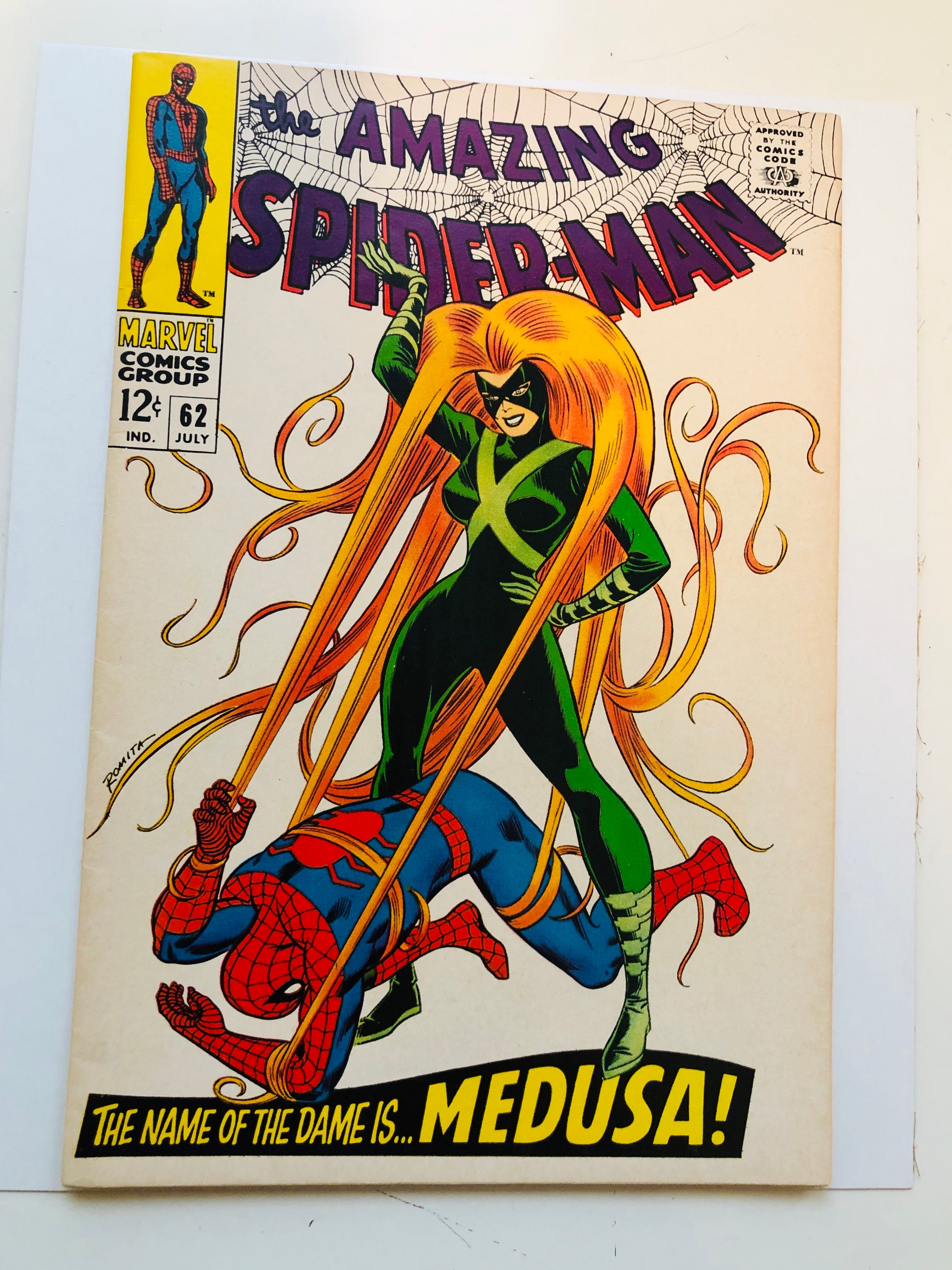 Amazing Spider-man #62 great condition comic book 1968