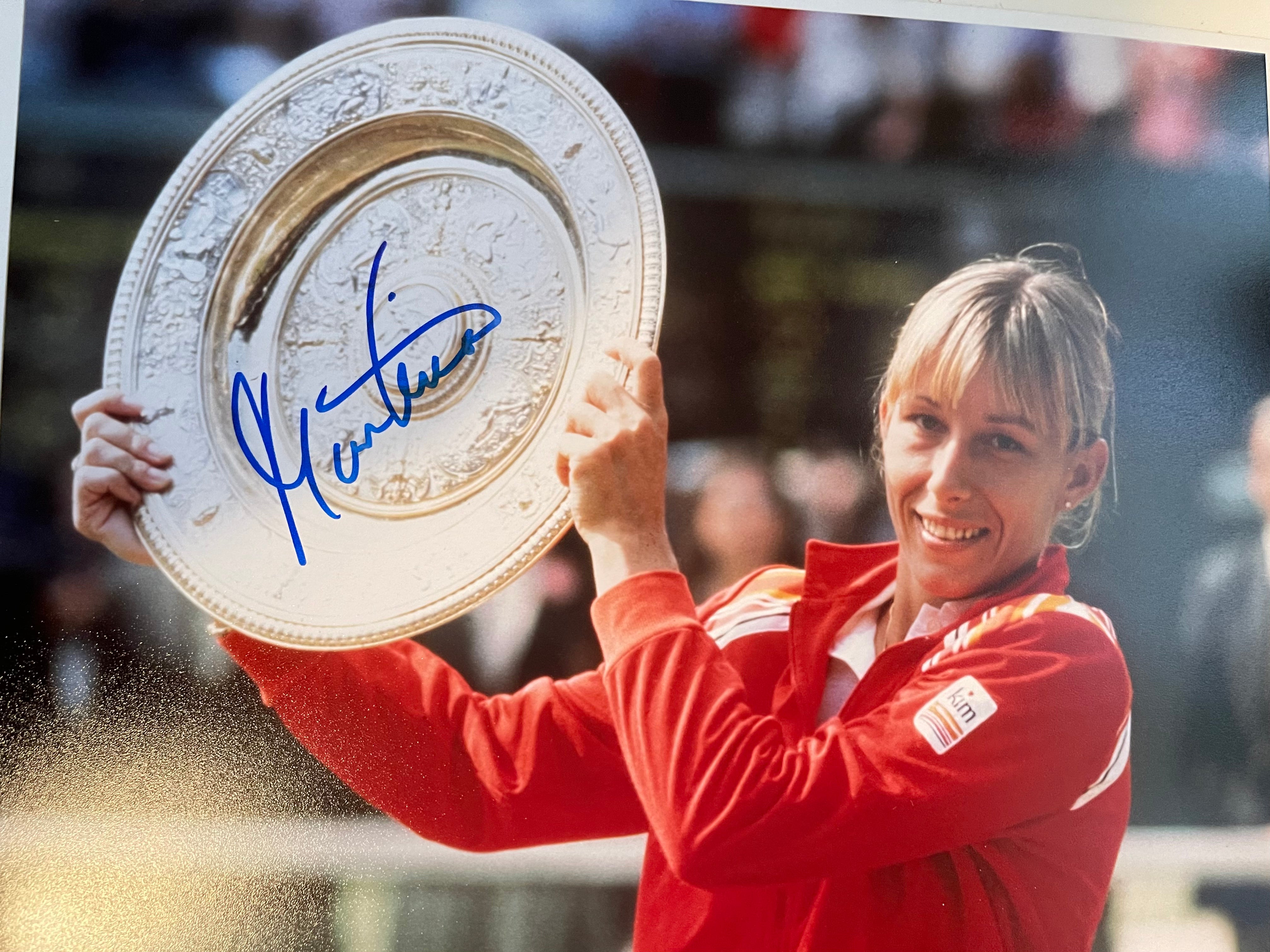 Martina Navratilova rare Autograph Tennis legend with COA