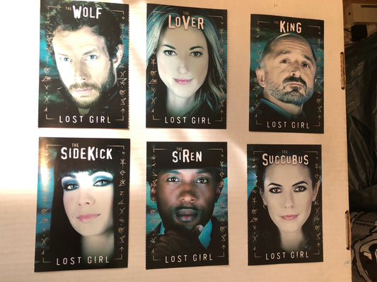 Lost Girl TV show rare Showcase 6 cards set 2011