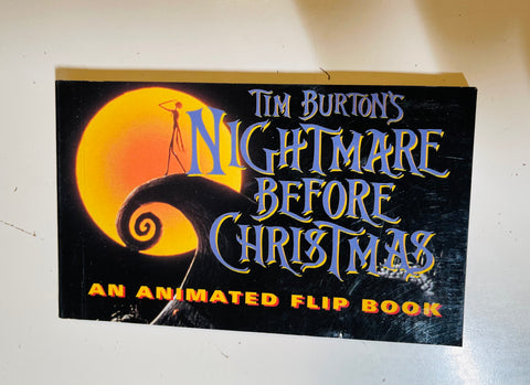 Nightmare Before Christmas vintage animation flip book