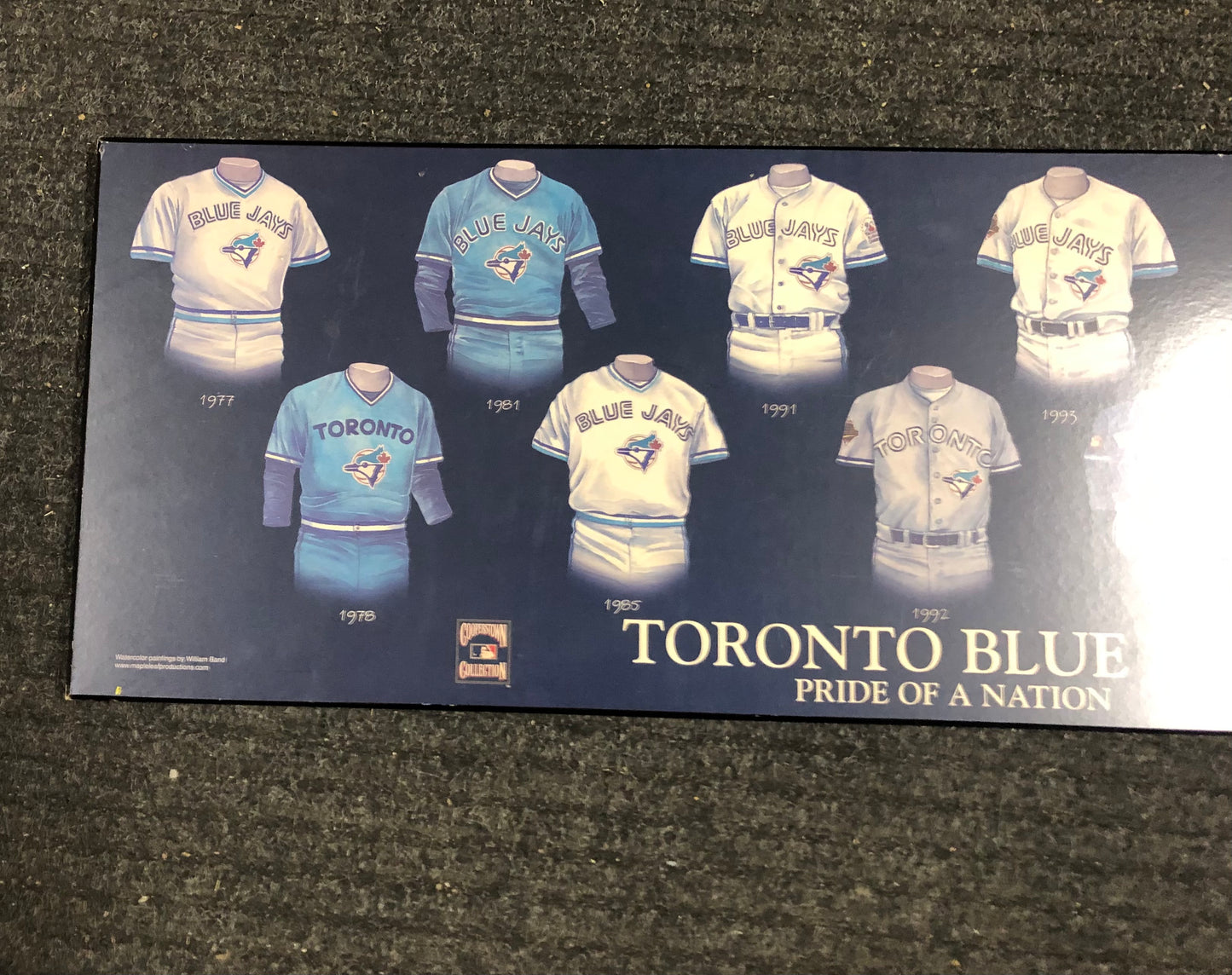 Toronto Blue Jays Pride of the Nation poster on particle board