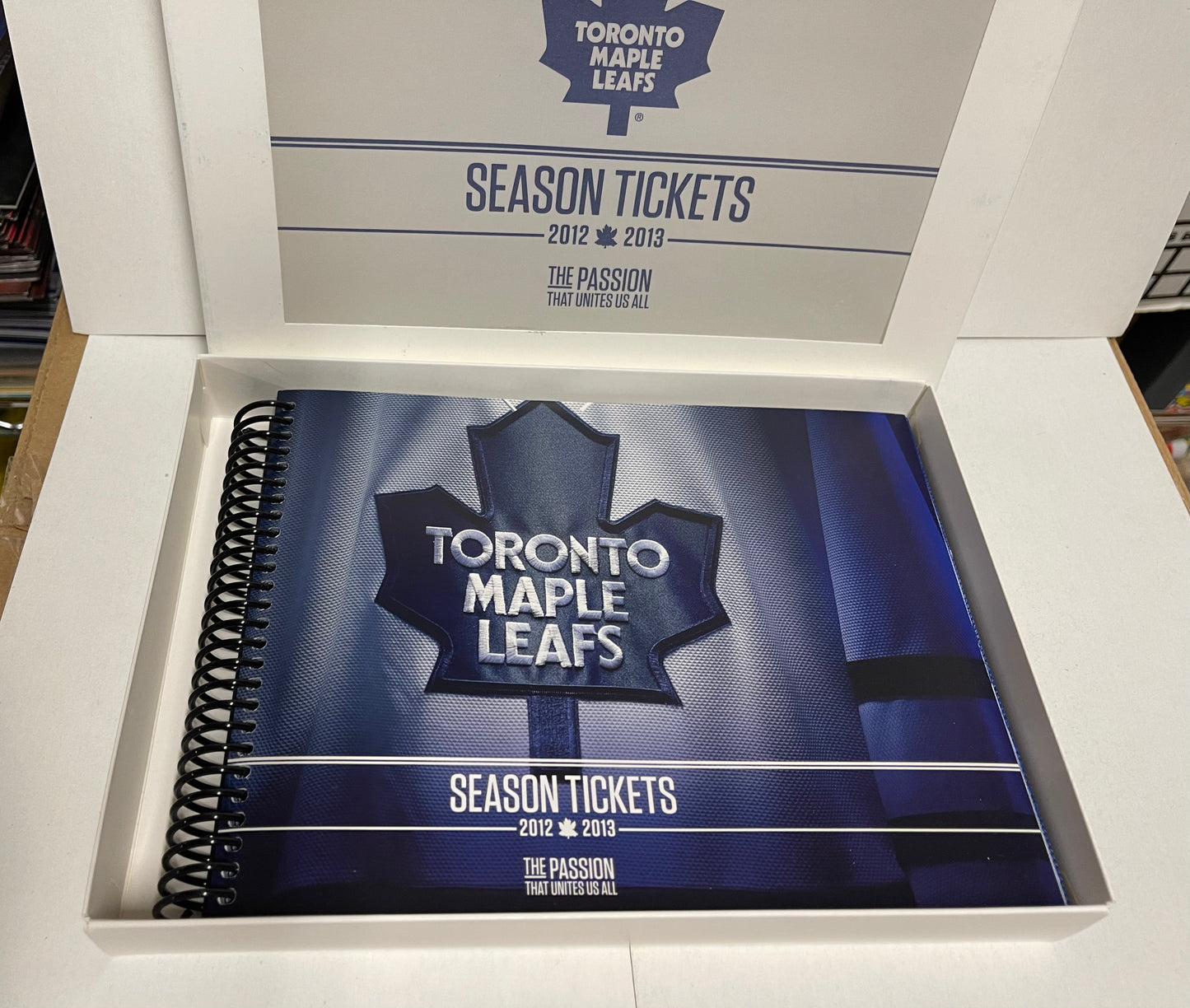 Toronto Maple Leafs hockey rare full season tickets book 2012-2013