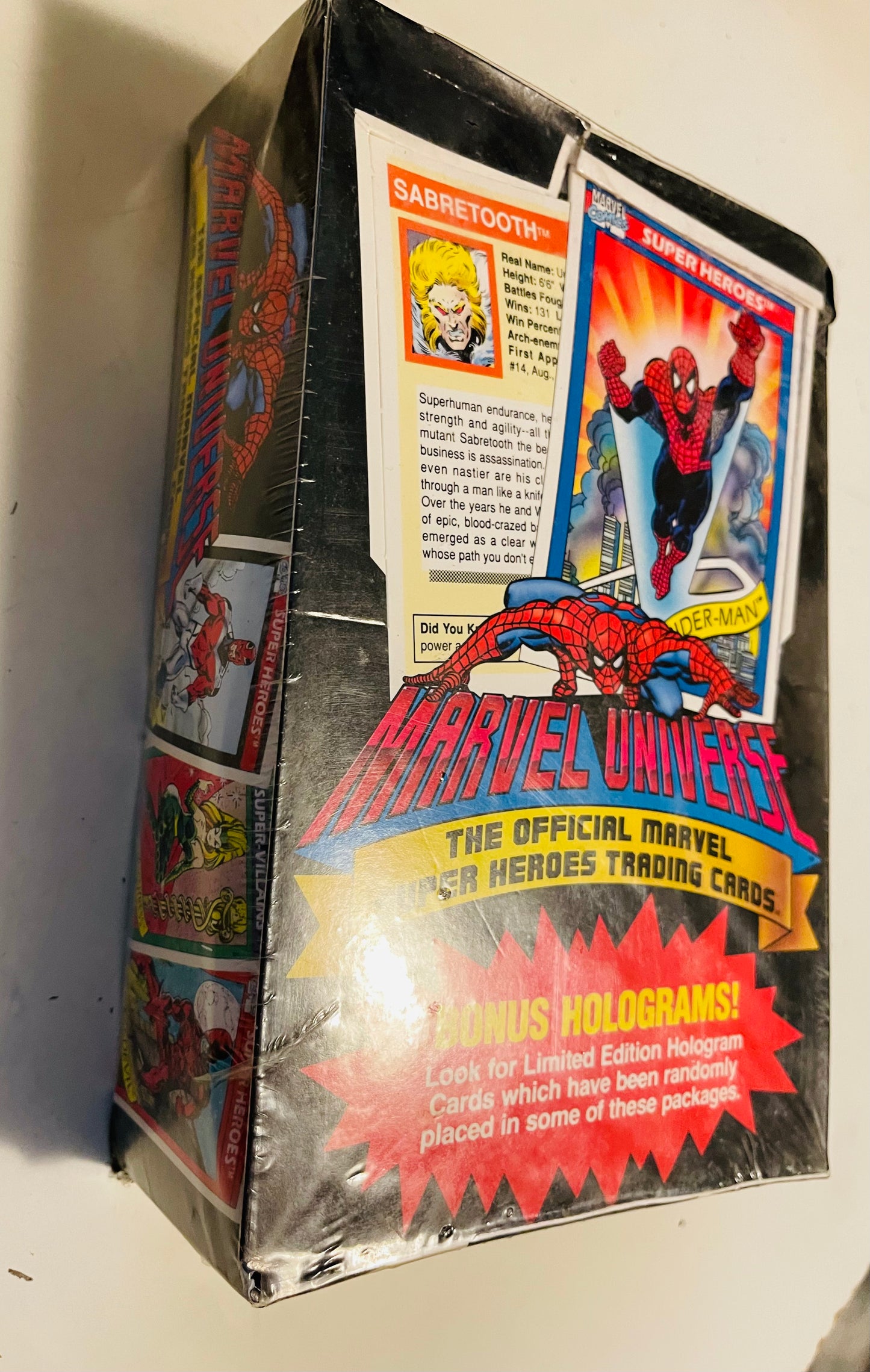 Marvel Universe series 1 rare cards factory sealed box 1990