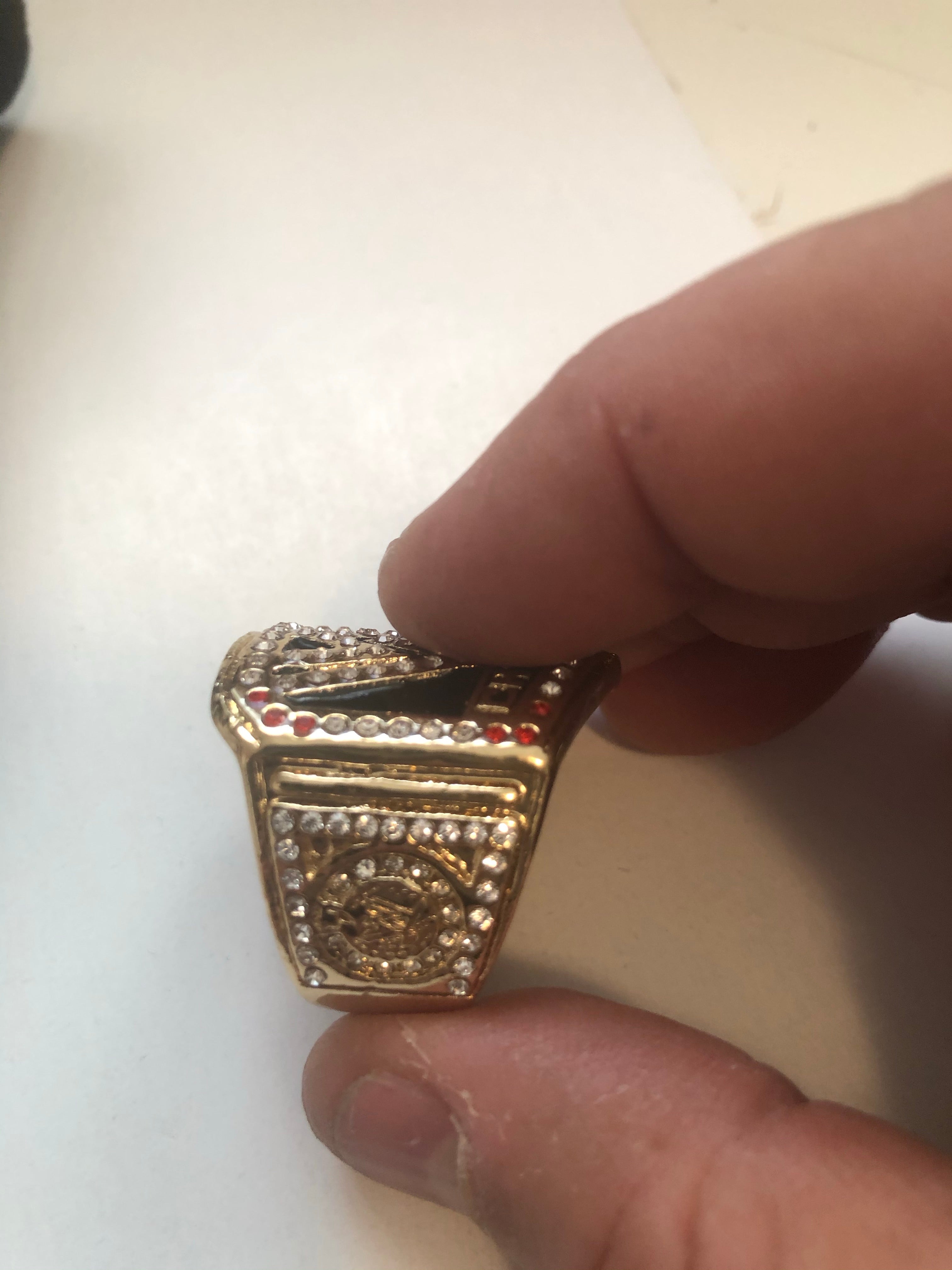 WWF wrestling replica ring with holder