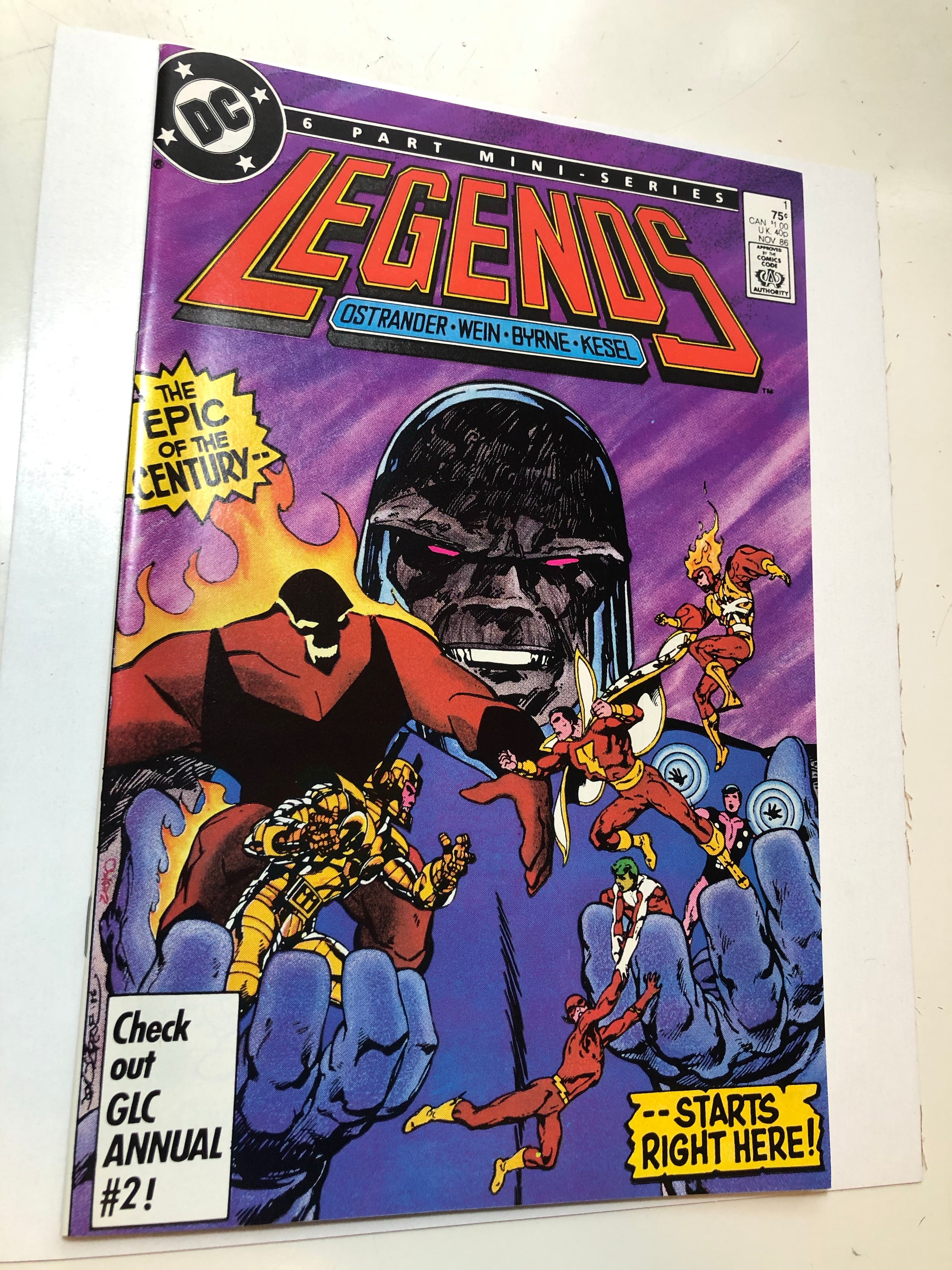 Legends 1 comic book high grade condition 1986