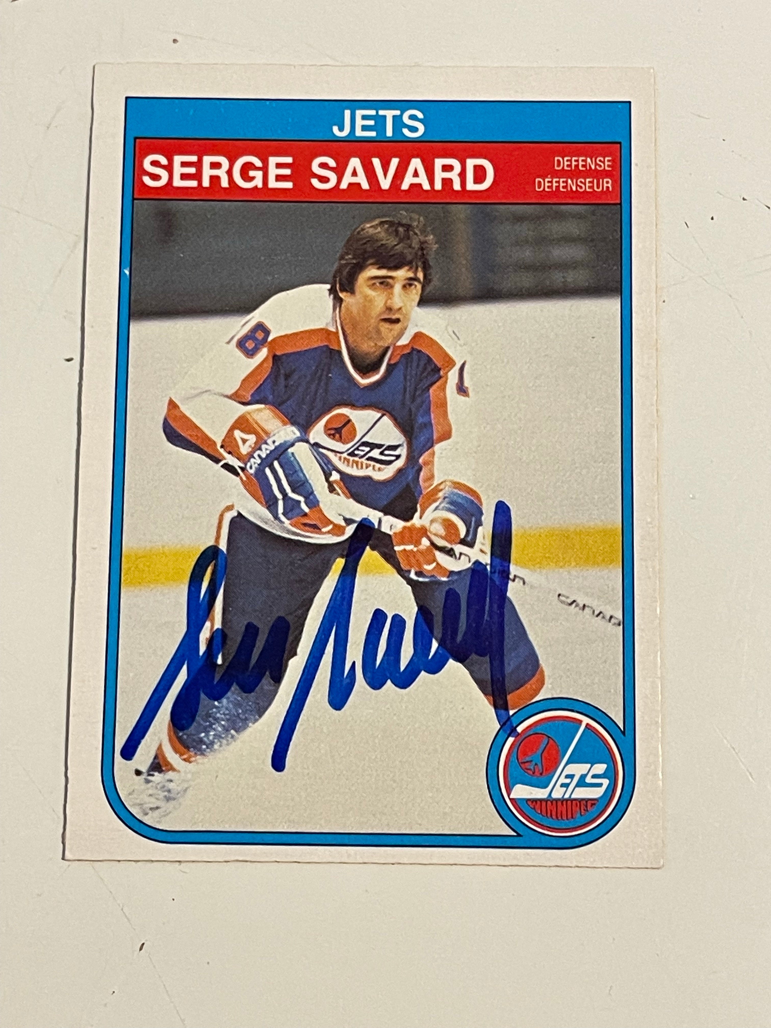 Serge Savard autograph in person hockey card with COA