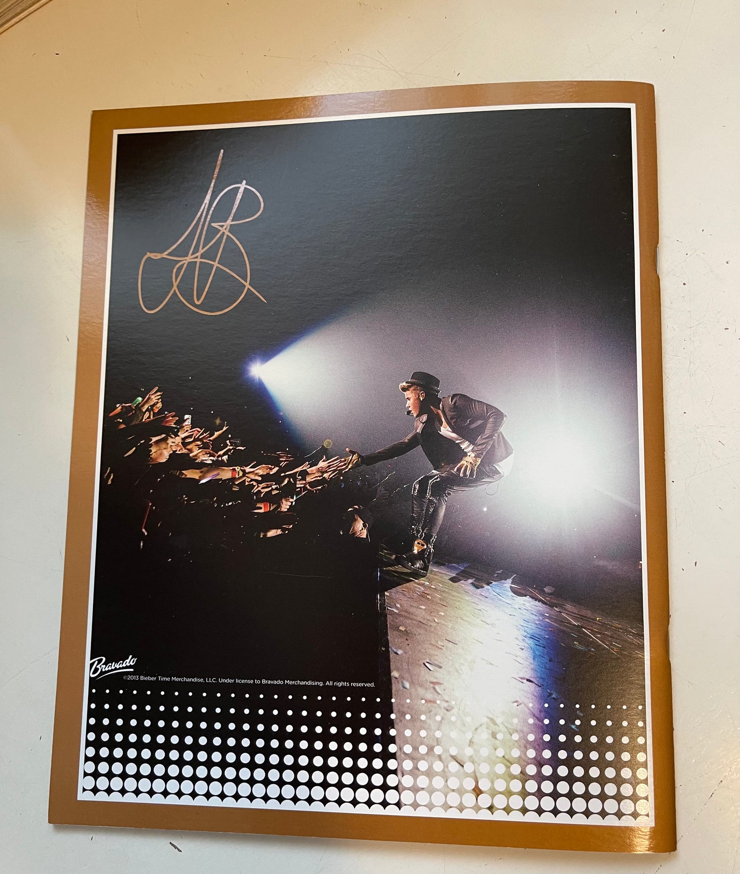 Justin Bieber original concert program 2012