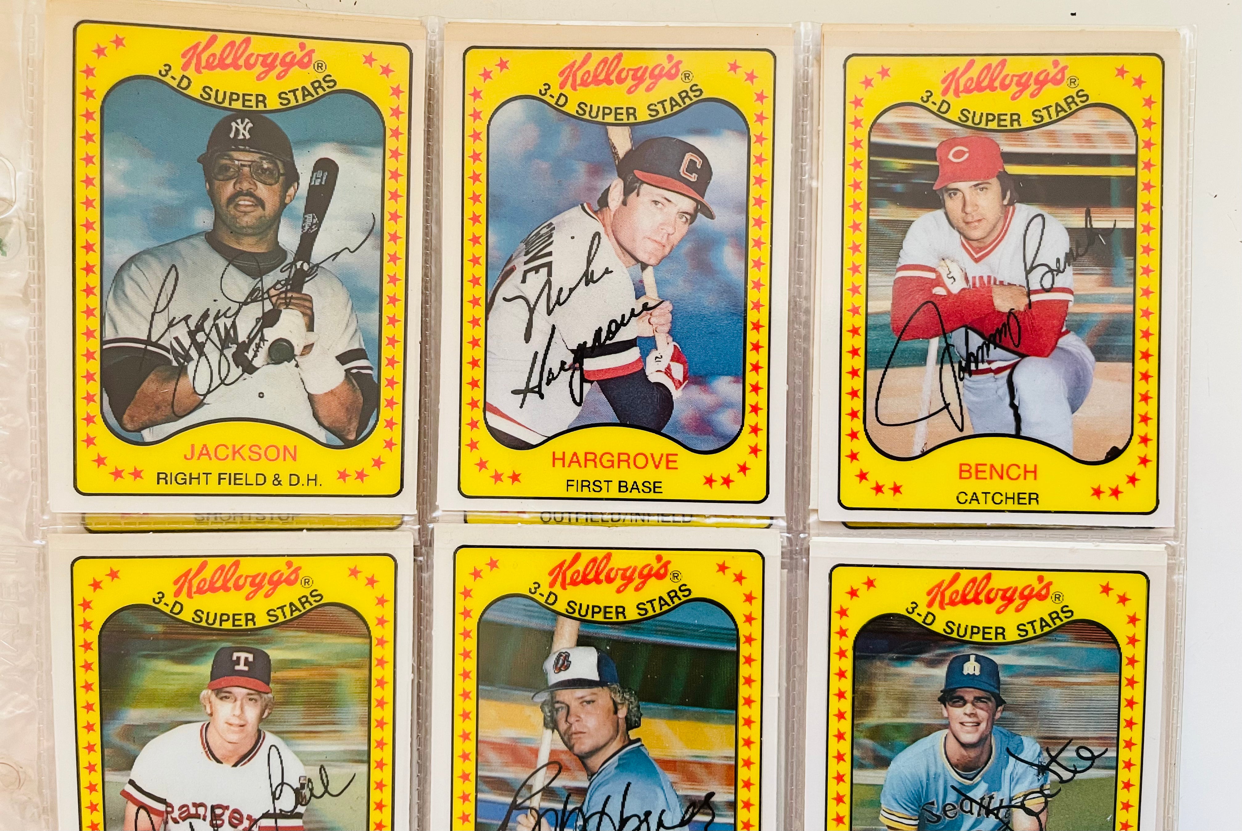 1981 Kellogg’s baseball 3D cards set