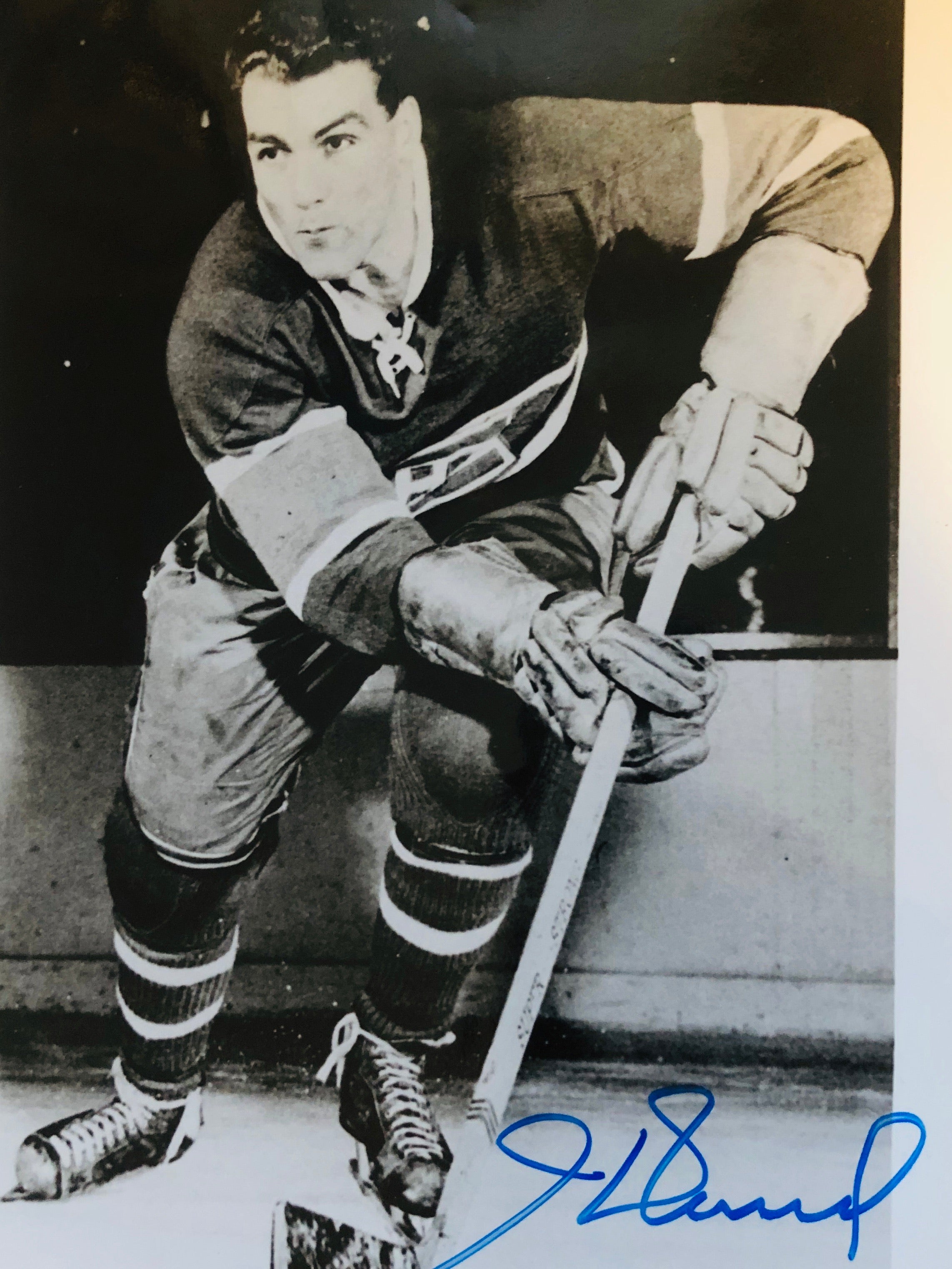 Henri Richard Montreal Canadiens hockey legend signed photo with COA