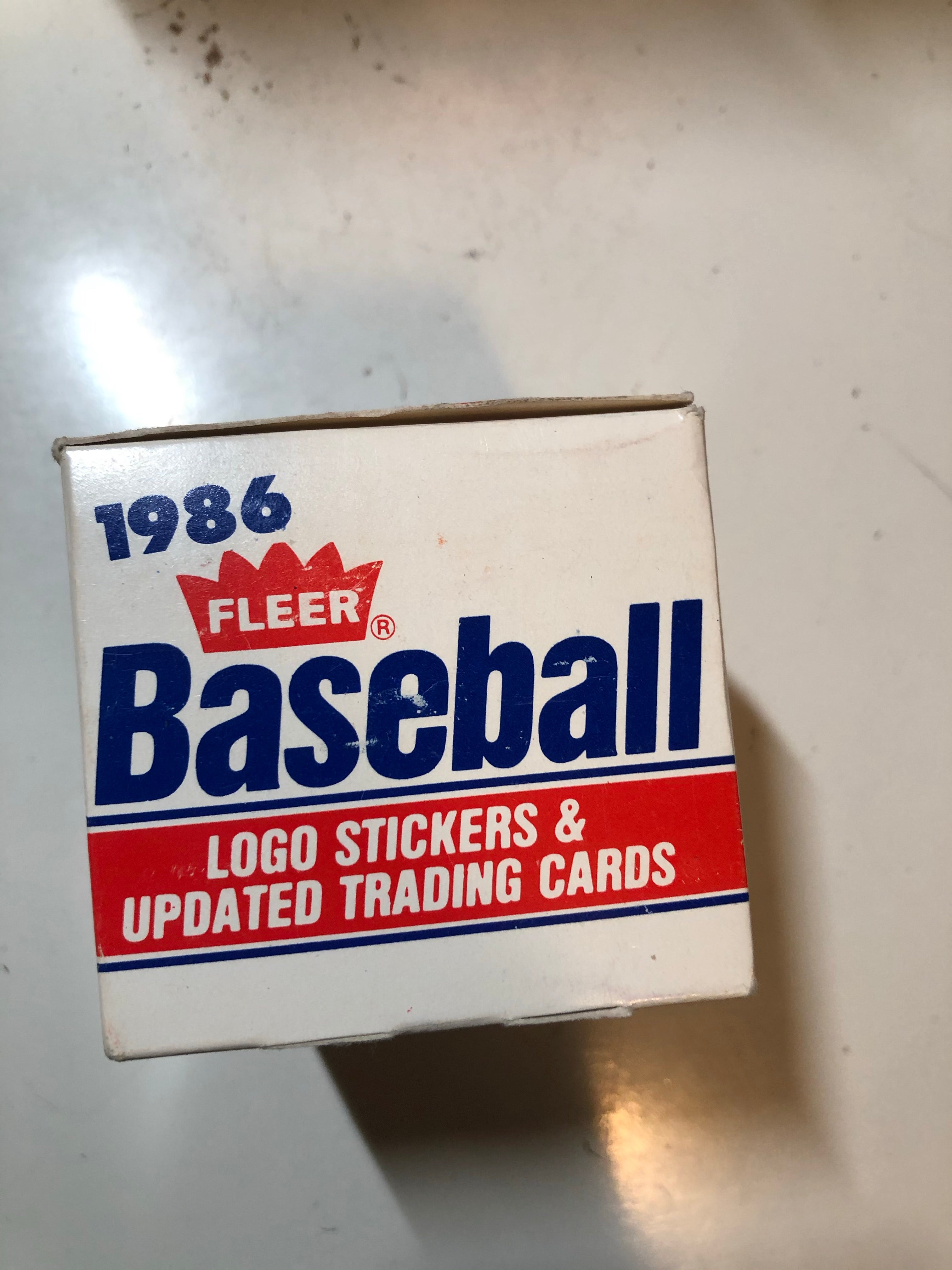 1986 Fleer baseball update factory set Barry Bonds RC