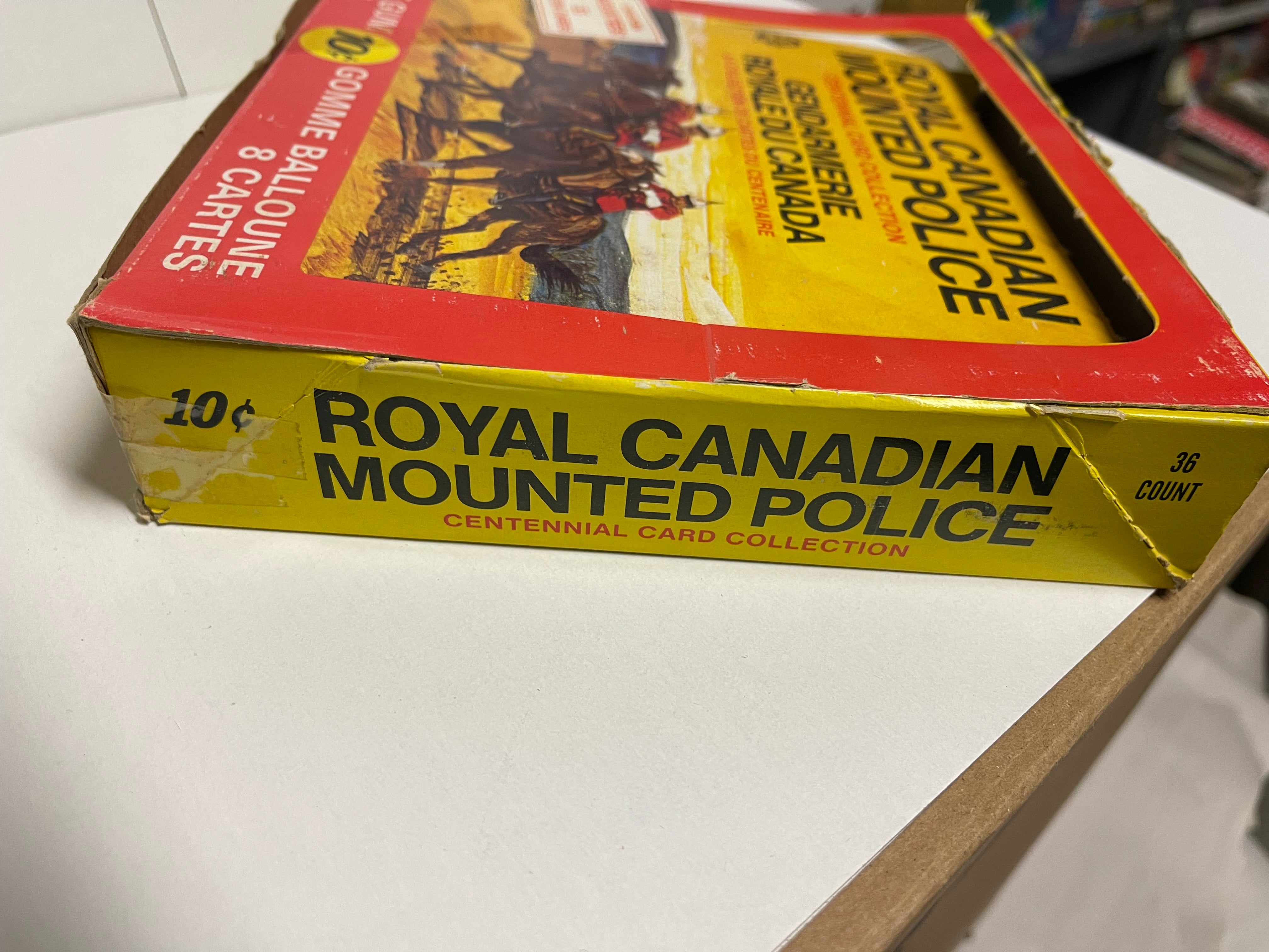 Royal Canadian Mounted Police rare empty Opc display box 1974