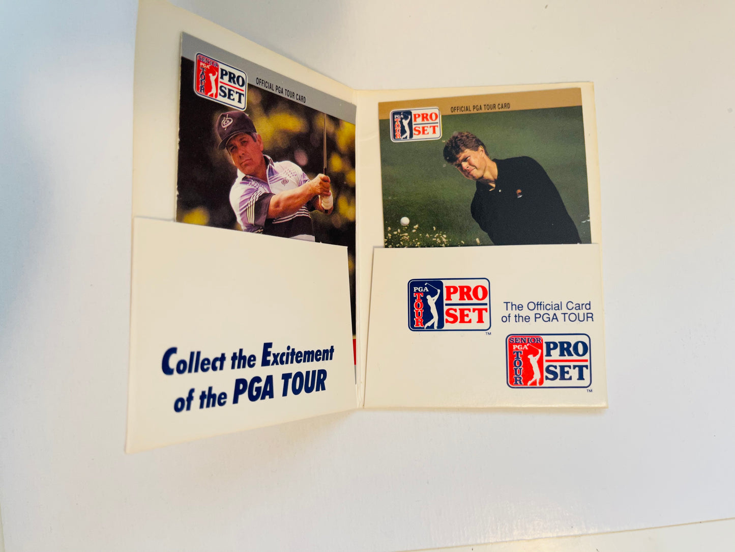 Golf PGA Proset two cards promotional set Trevino and Tway 1990