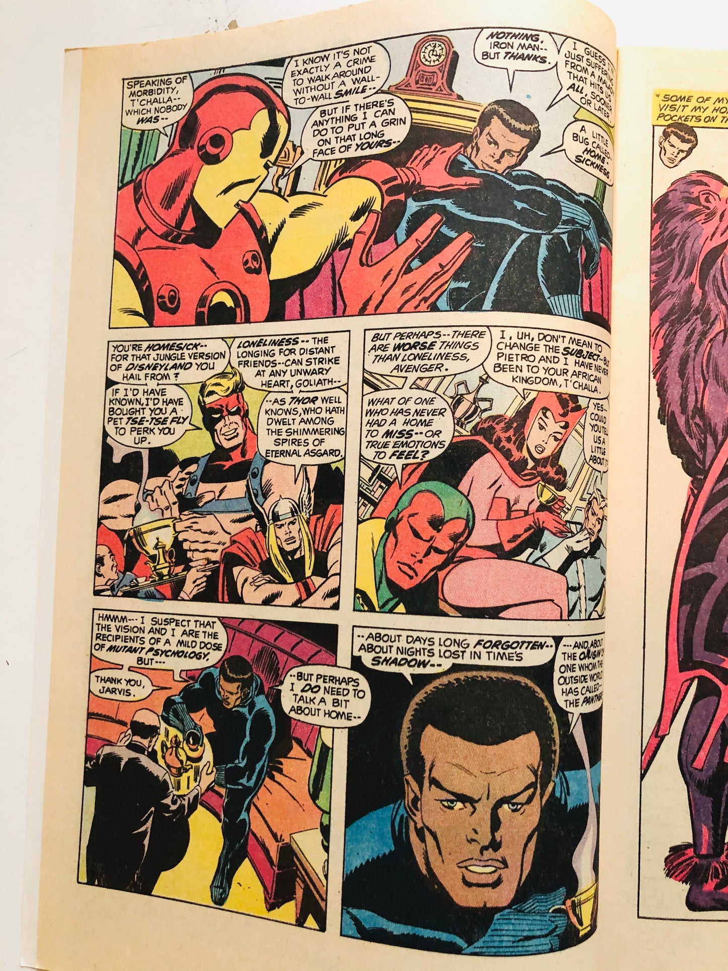 Avengers #87 Black Panther origin comic book 1971