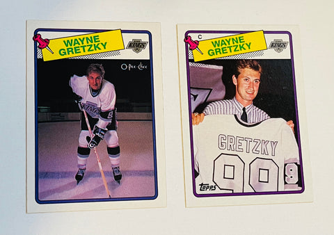 Wayne Gretzky Hockey Cards LA Kings Stanley Cup Huge Lot of 52 Cards Topps  Score