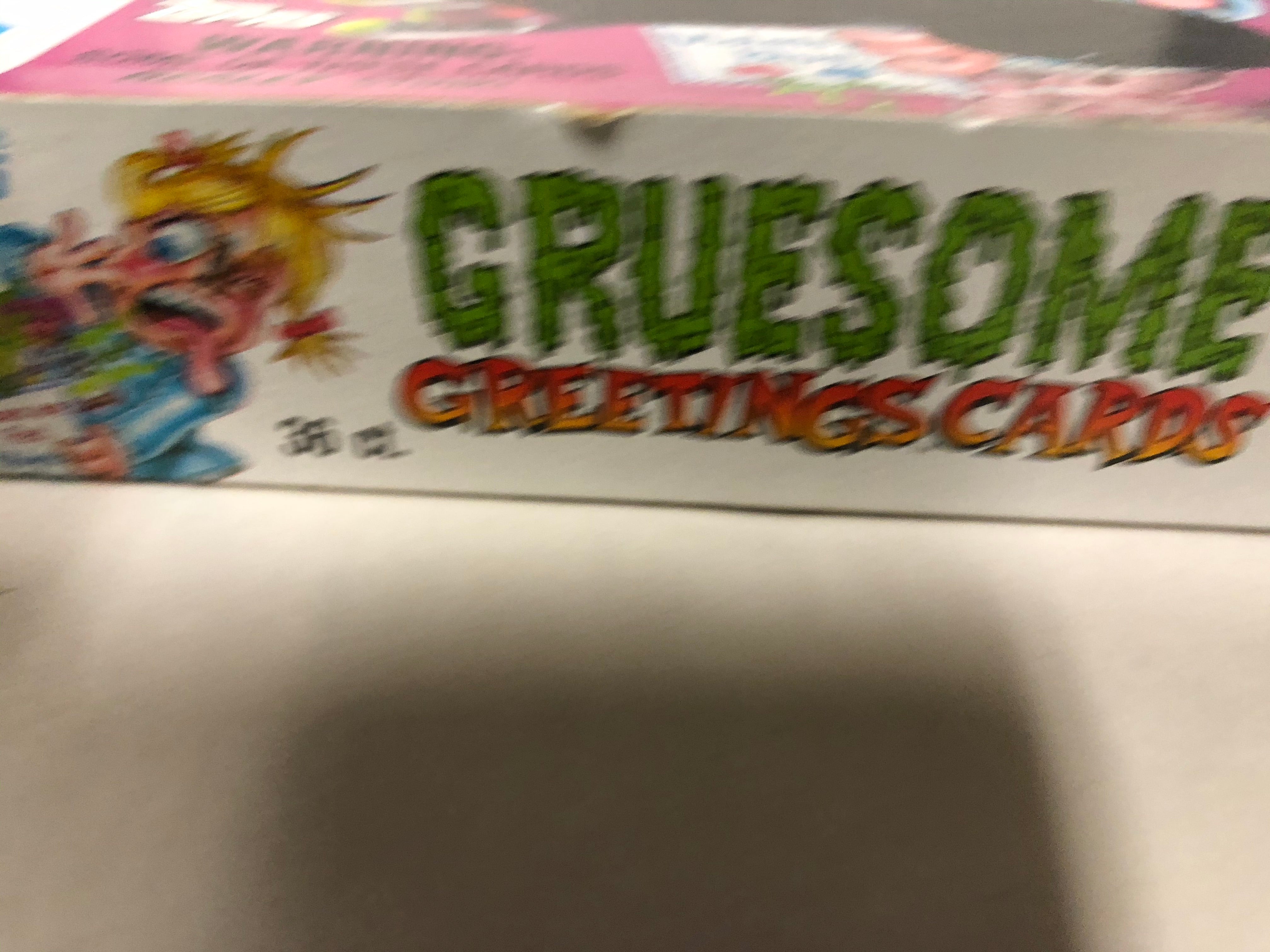Gruesome Greeting cards 36 packs box 1992