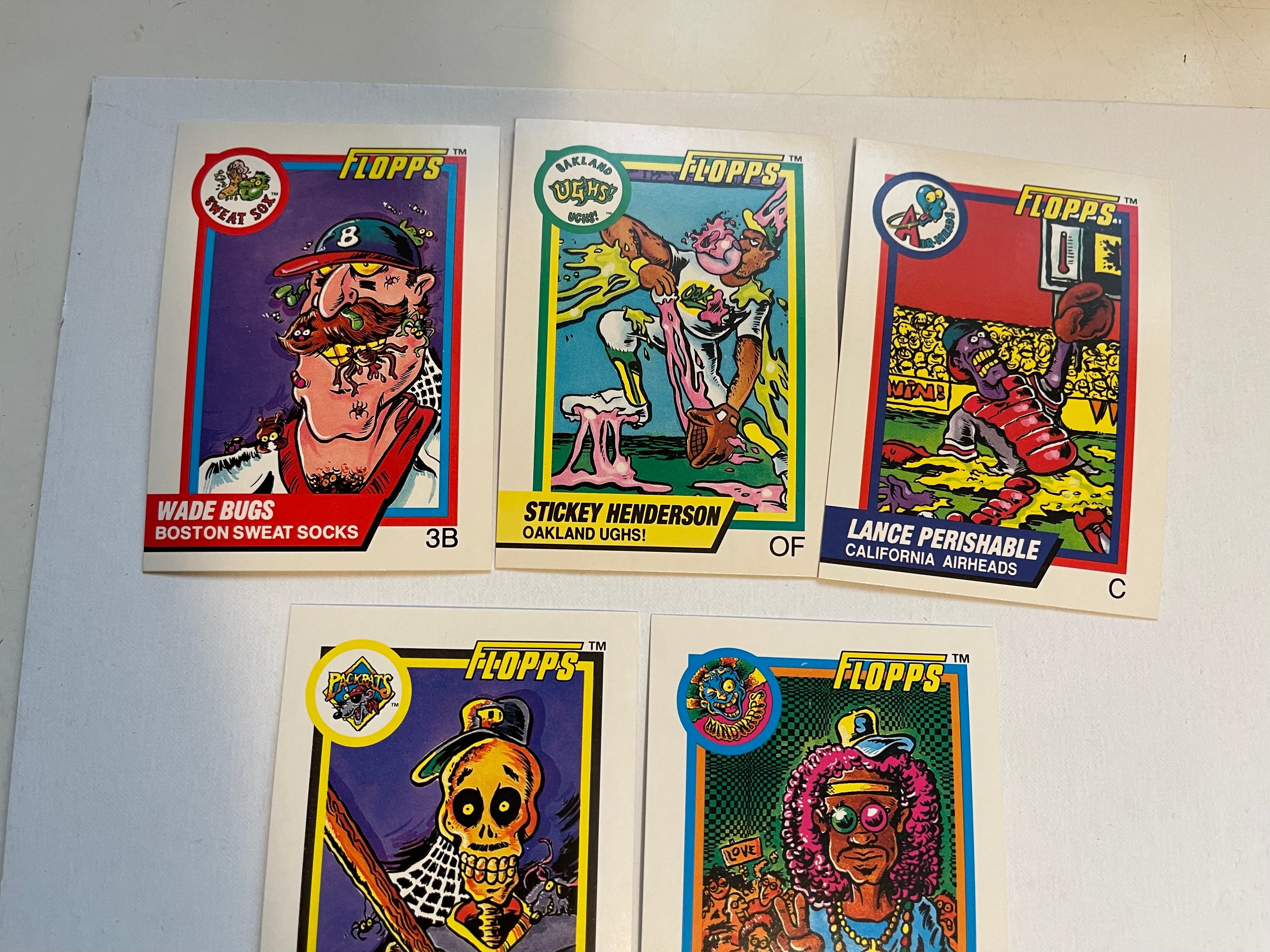1992 Flopps baseball comic preview cards set