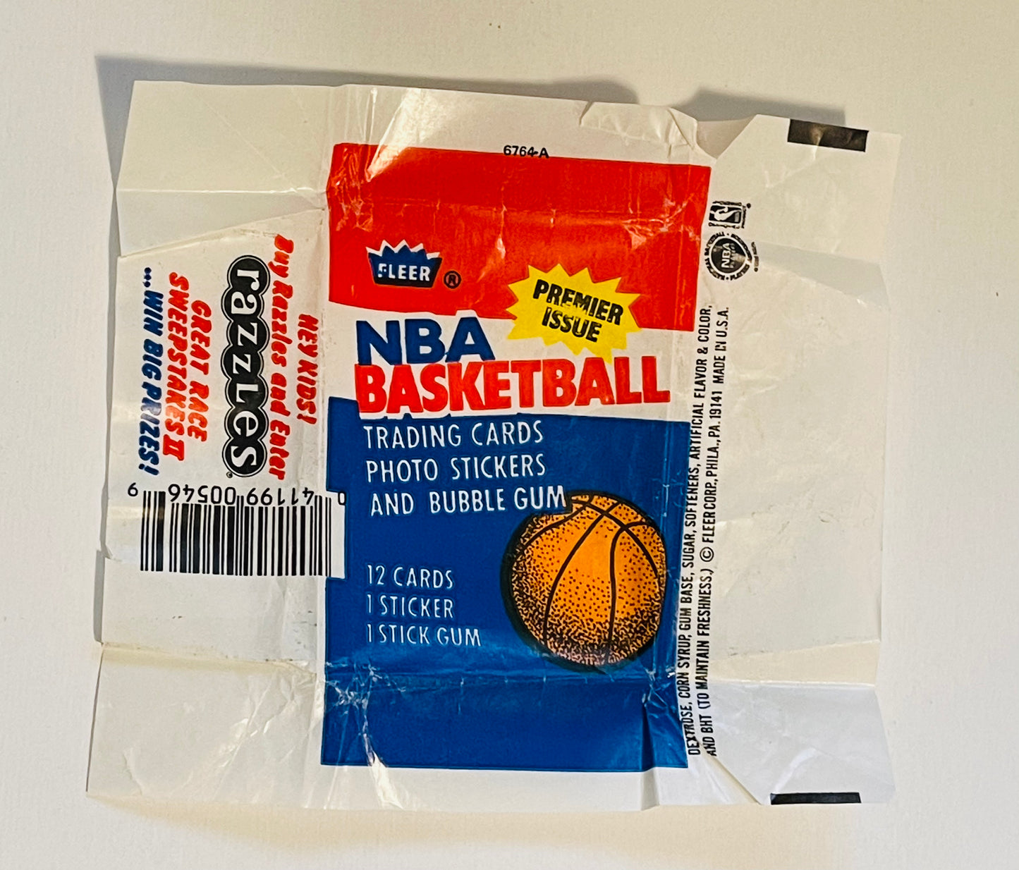 1986 Fleer Basketball rare vintage wrapper