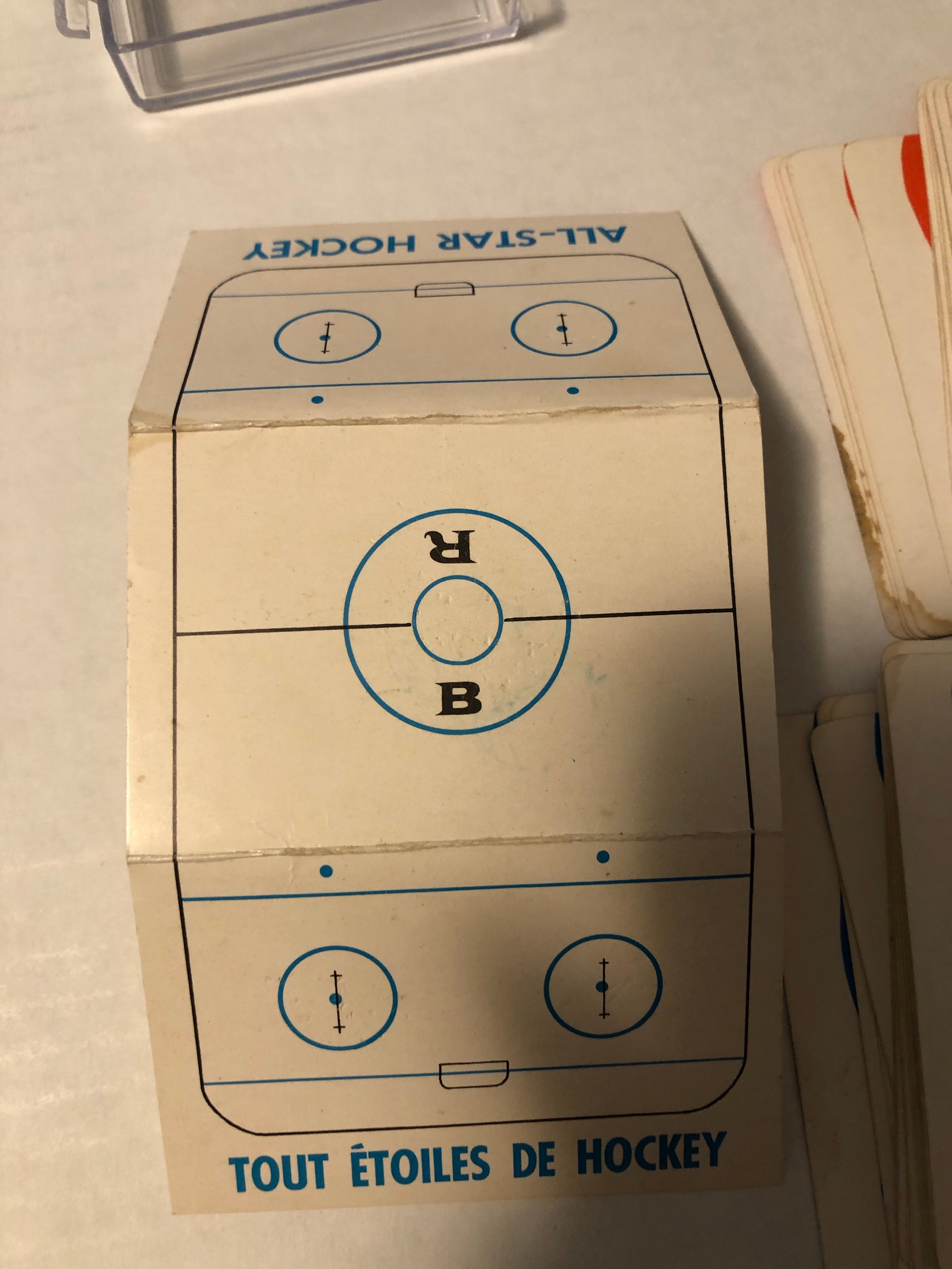 1962 hockey games cards deck set