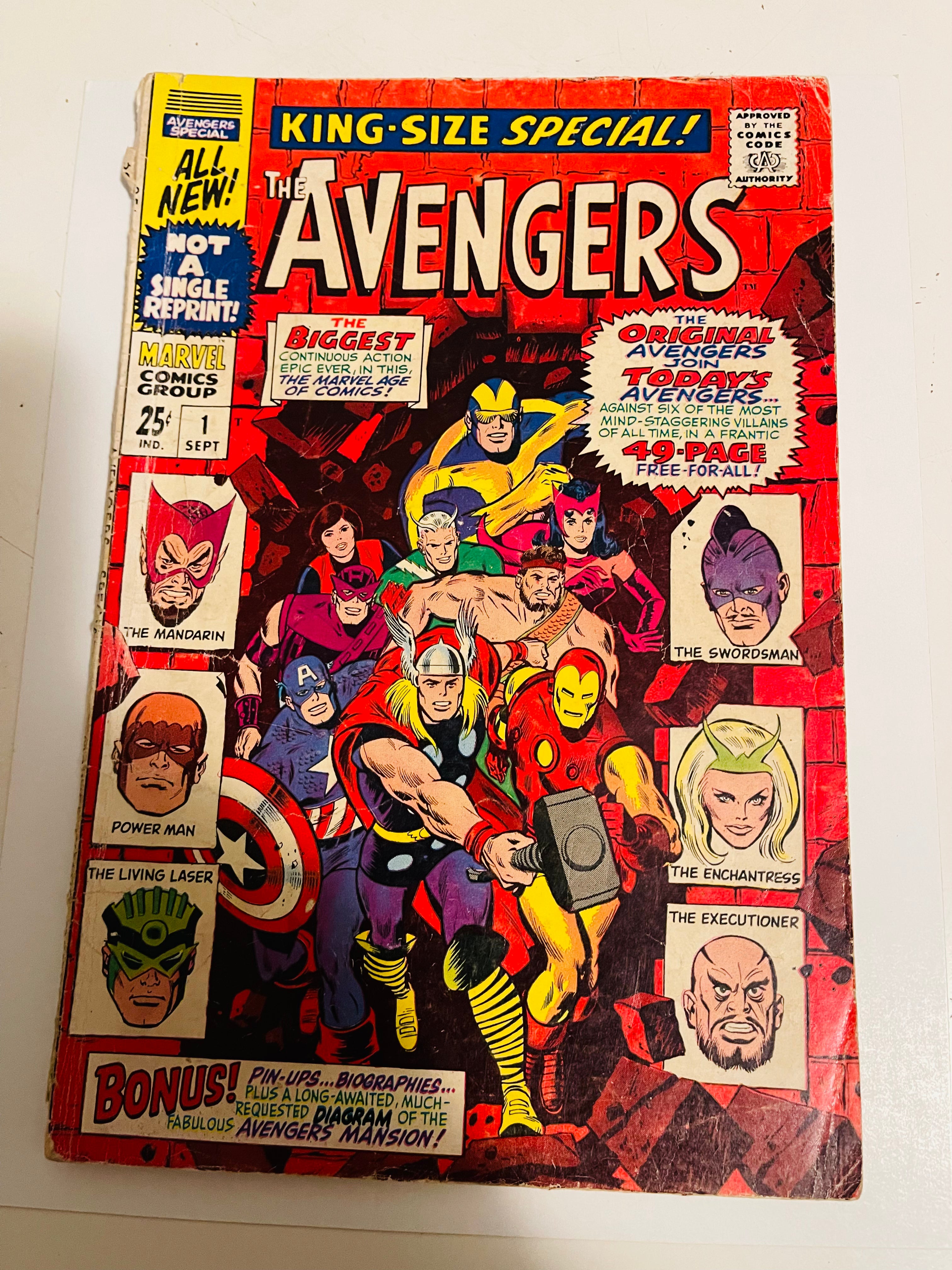 Avengers King size special comic #1 from 1967
