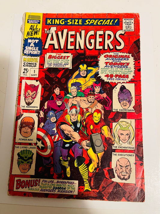 Avengers King size special comic #1 from 1967