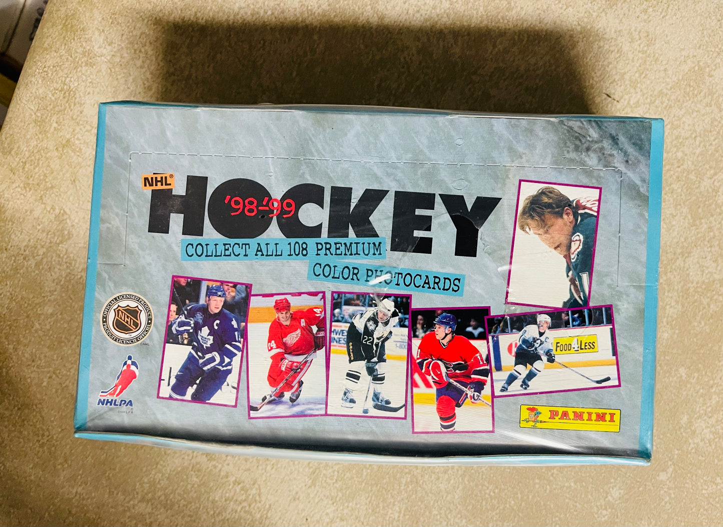 NHL hockey colour photocards full sealed box Panini 1998-99