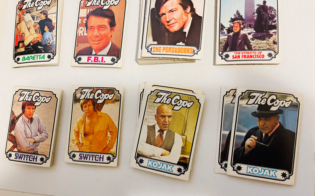 Cops TV shows rare Monty Gum cards set 1976 – Fastball Collectibles