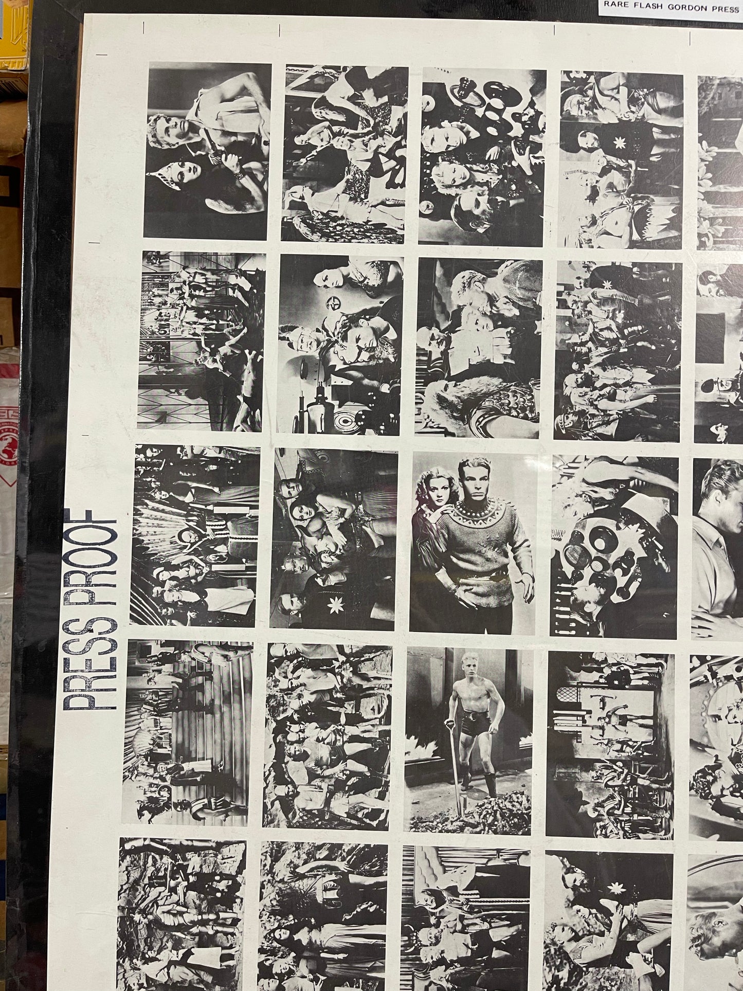 Flash Gordon rare press proof uncut cards sheet 1990s