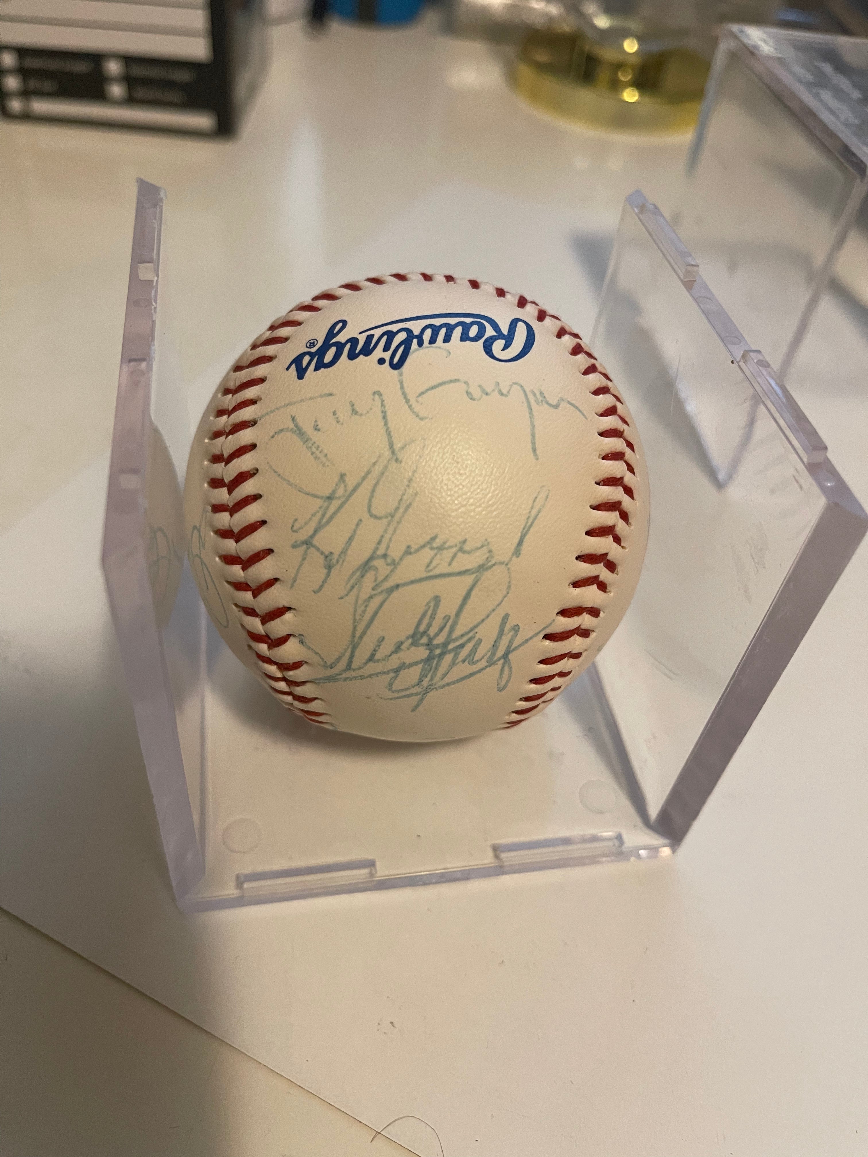 1991 All-Star Baseball game multiple autographs rare ball with COA