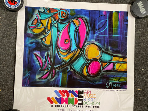 Miami Wynwood Art week rare glossy limited edition poster 2015