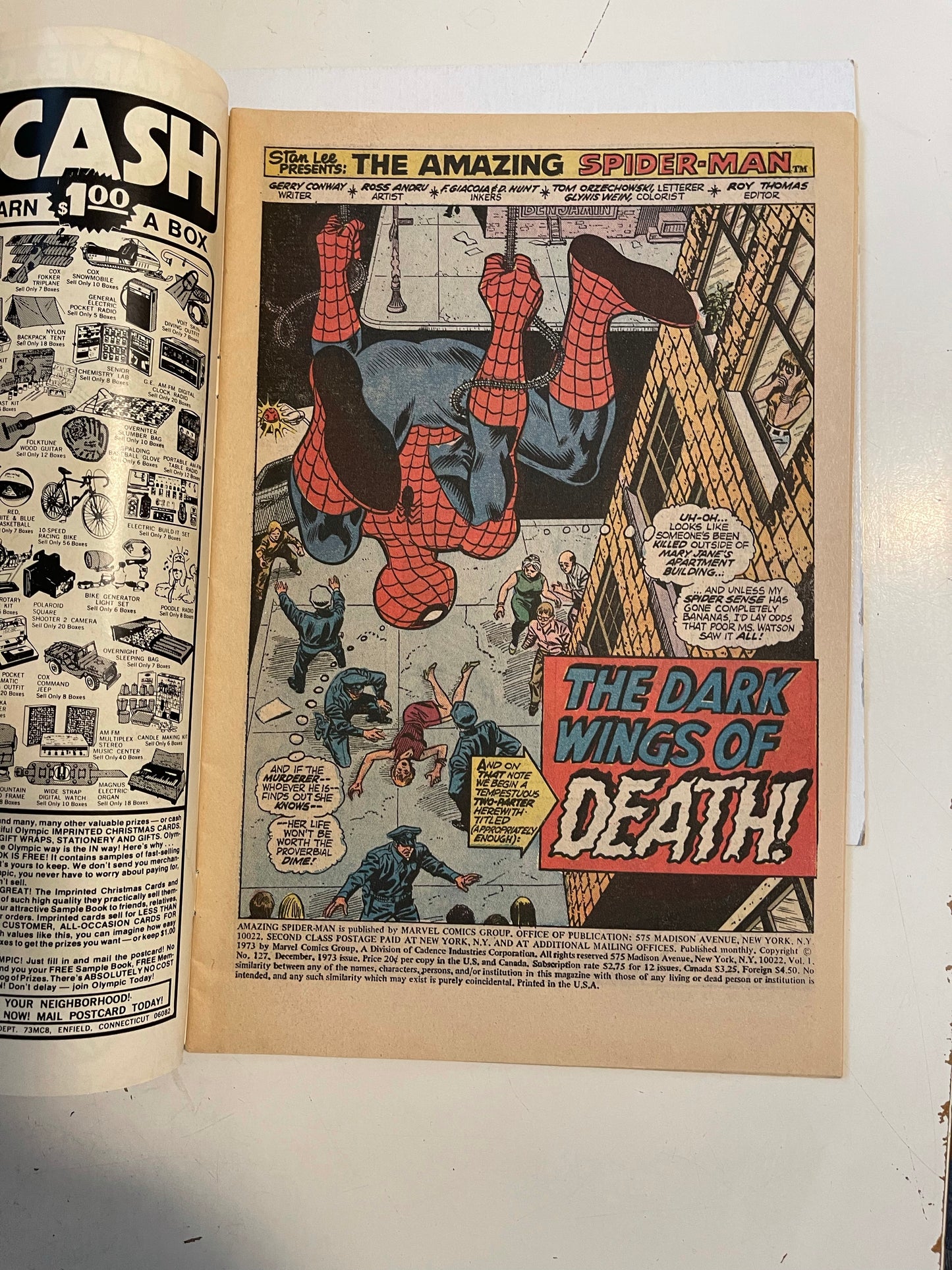 Amazing Spider-Man 127 Vf comic book 1973