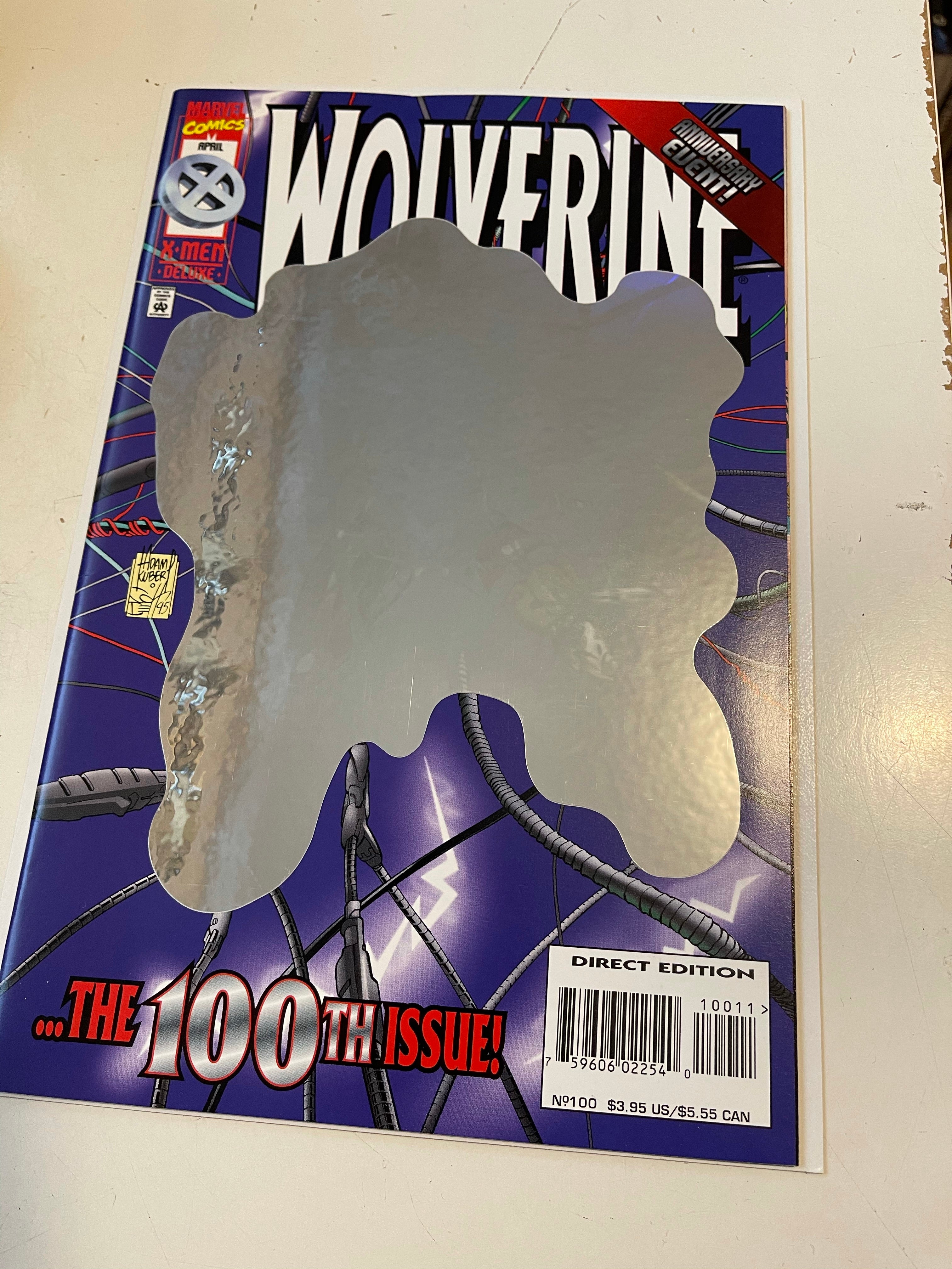 Wolverine 100 Hologram cover VF/NM condition 1996