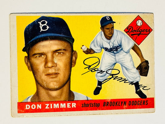 Don Zimmer Topps baseball rare rookie card 1956