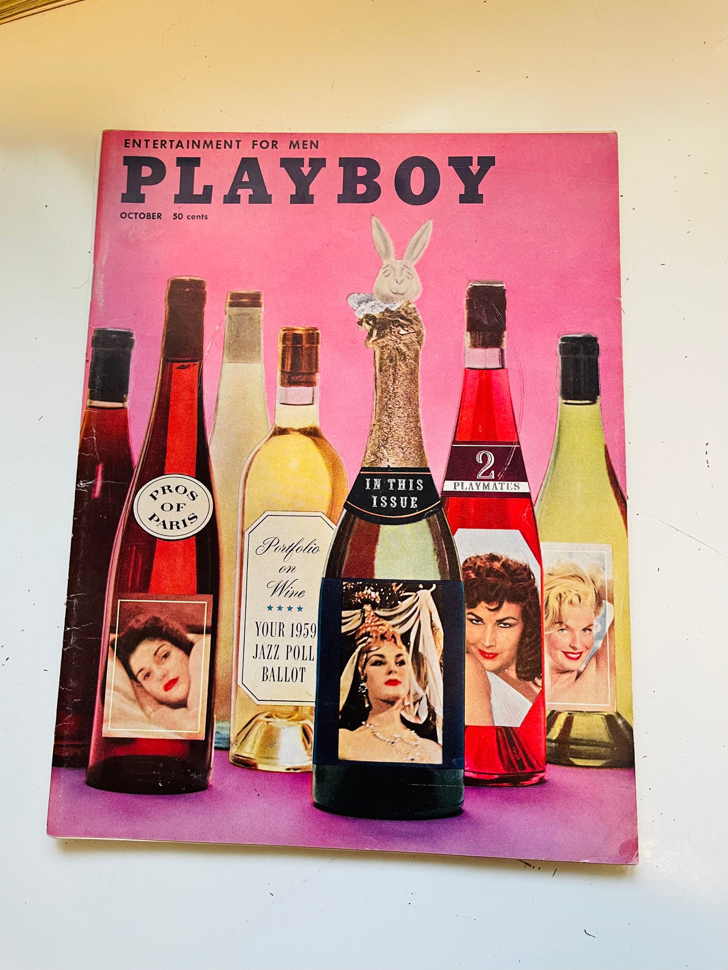 Playboy magazine rare all intact with centrefold issue Oct 1958