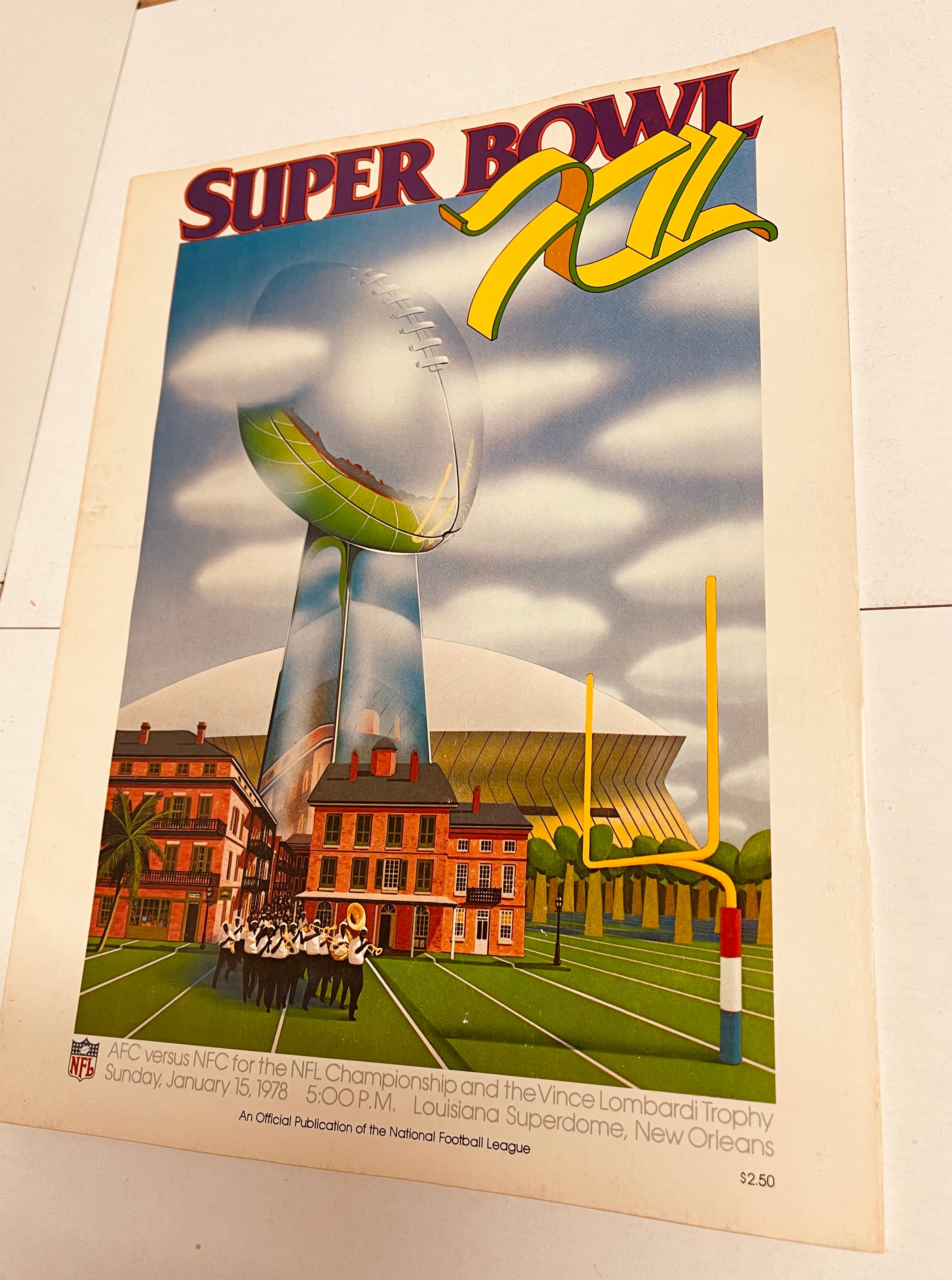 Super Bowl Football game program 1978