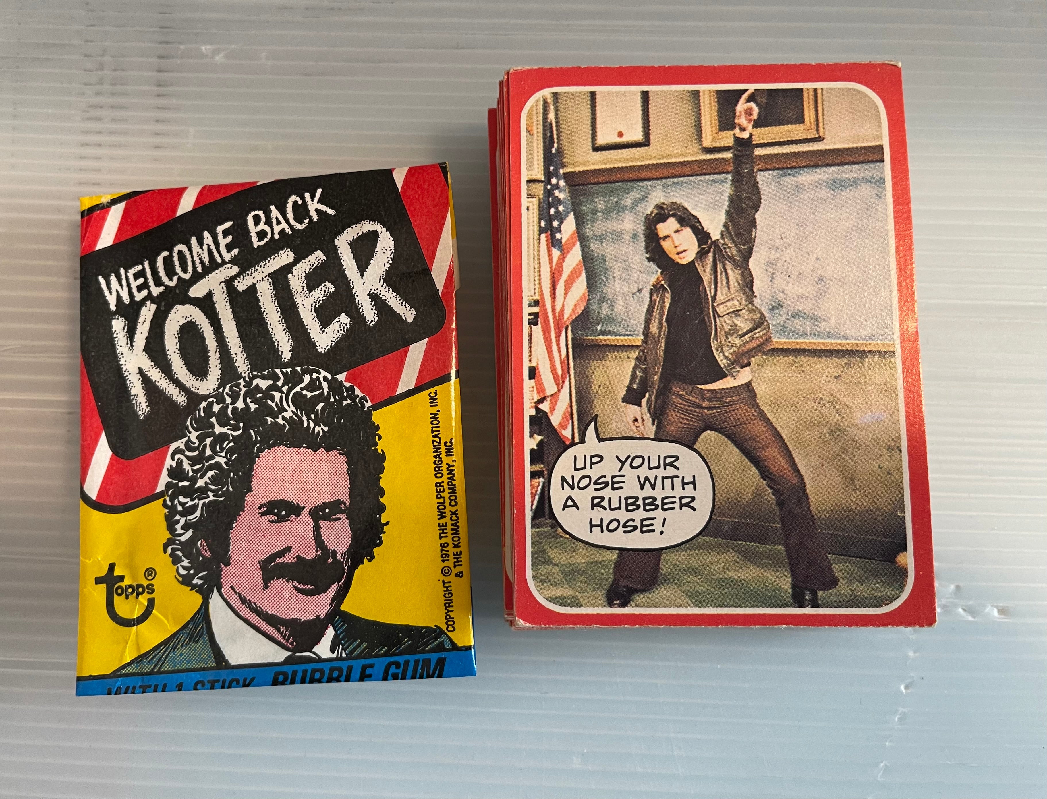 Welcome Back Kotter TV show opc Canadian cards set with wrapper 1976