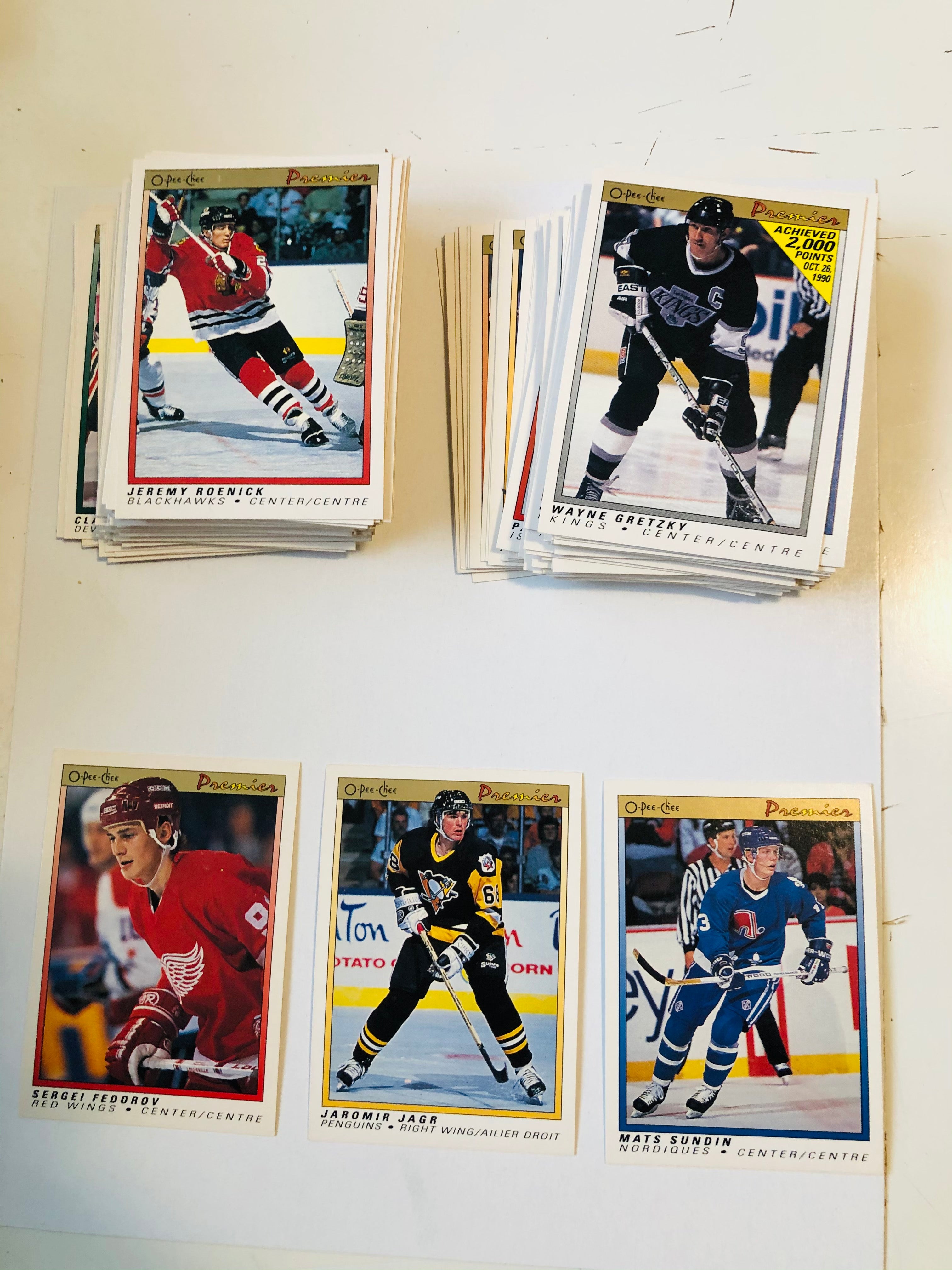 1990 opc Premiere hockey high grade cards set