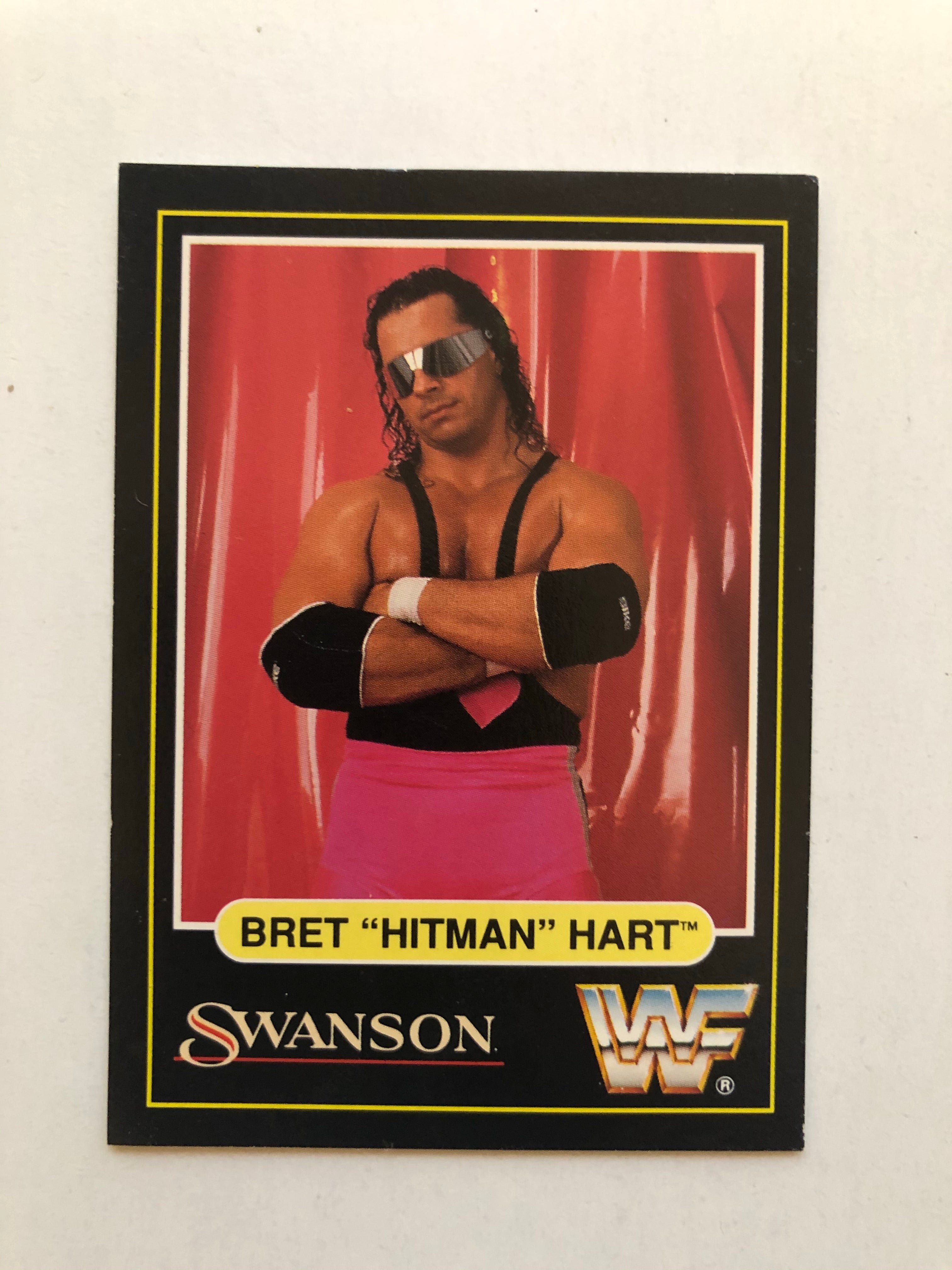 Wrestling legend Brett Hart Swansons limited issued card